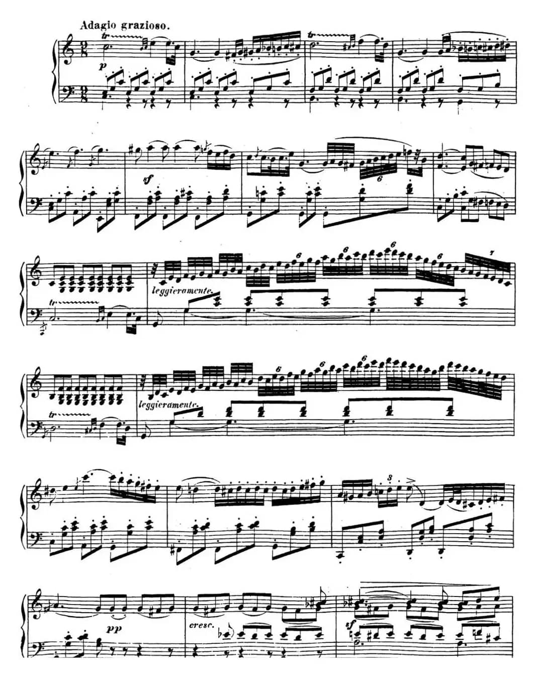 贝多芬钢琴奏鸣曲16 G大调 Op.31 No.1 G major