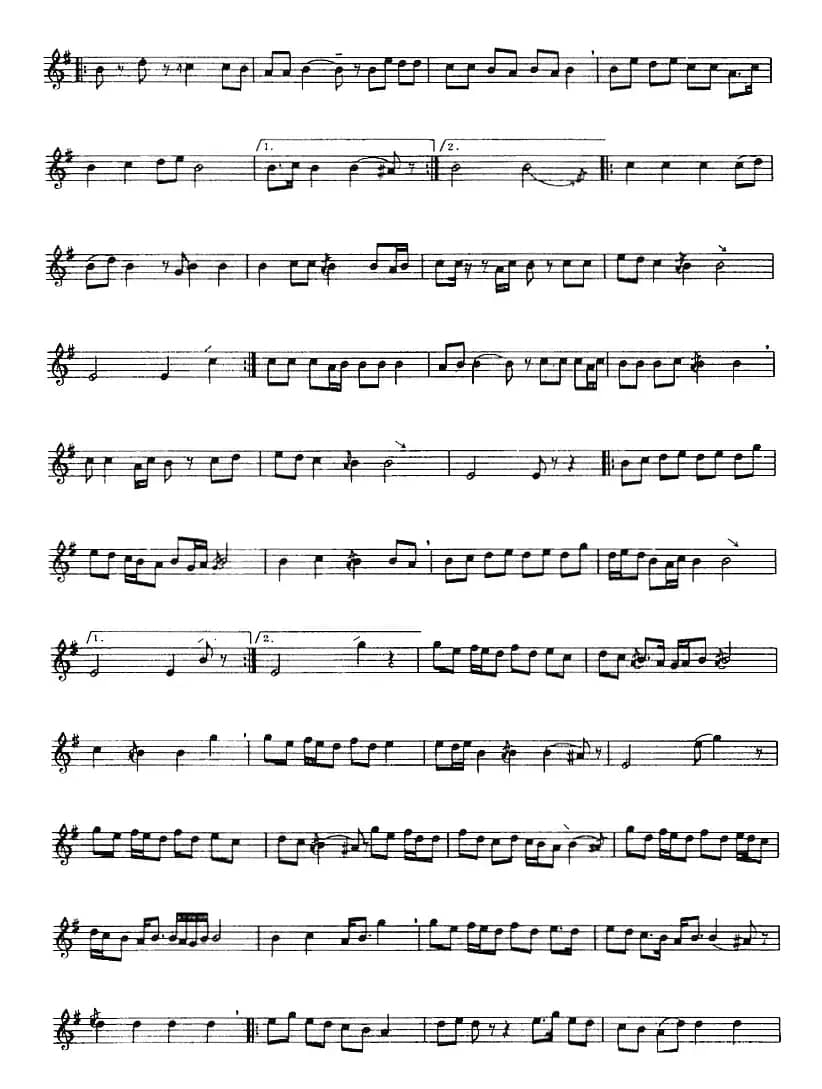 十二木卡姆：Ⅲ 木夏乌热克木卡姆 115——126（主旋律谱）