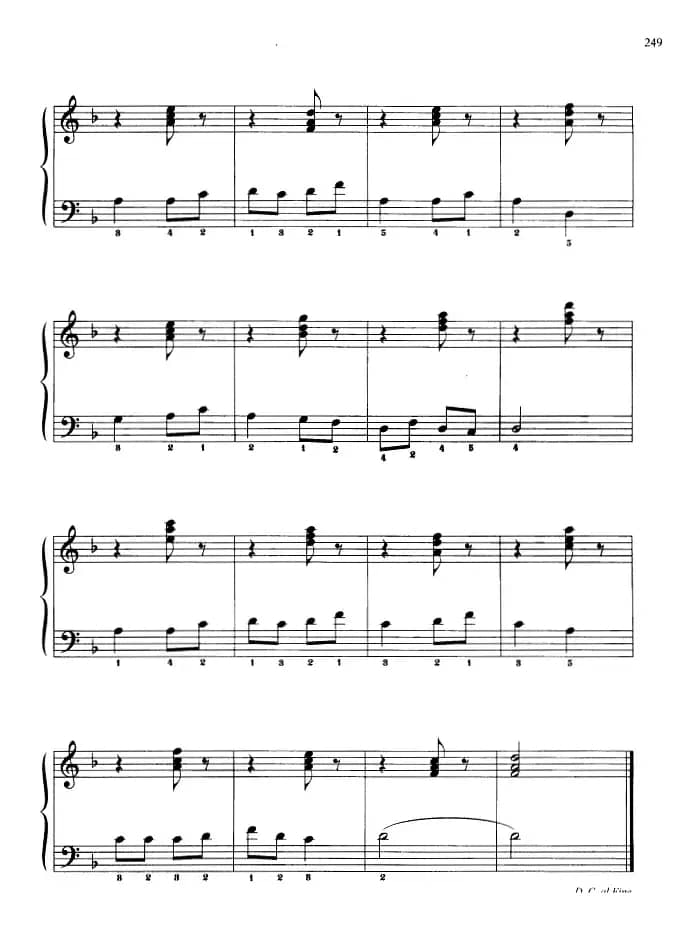 110首中国民歌钢琴小曲集：水流千条归大海