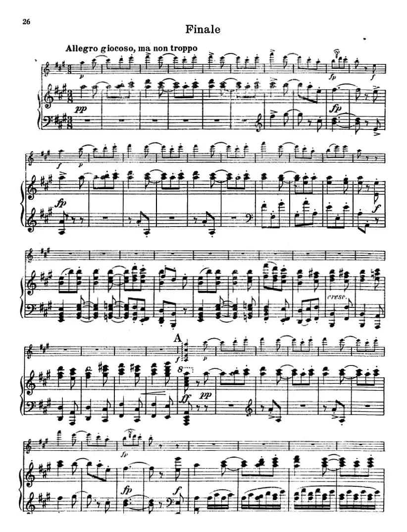 德沃夏克作品53号A小调协奏曲 （小提琴和钢琴）