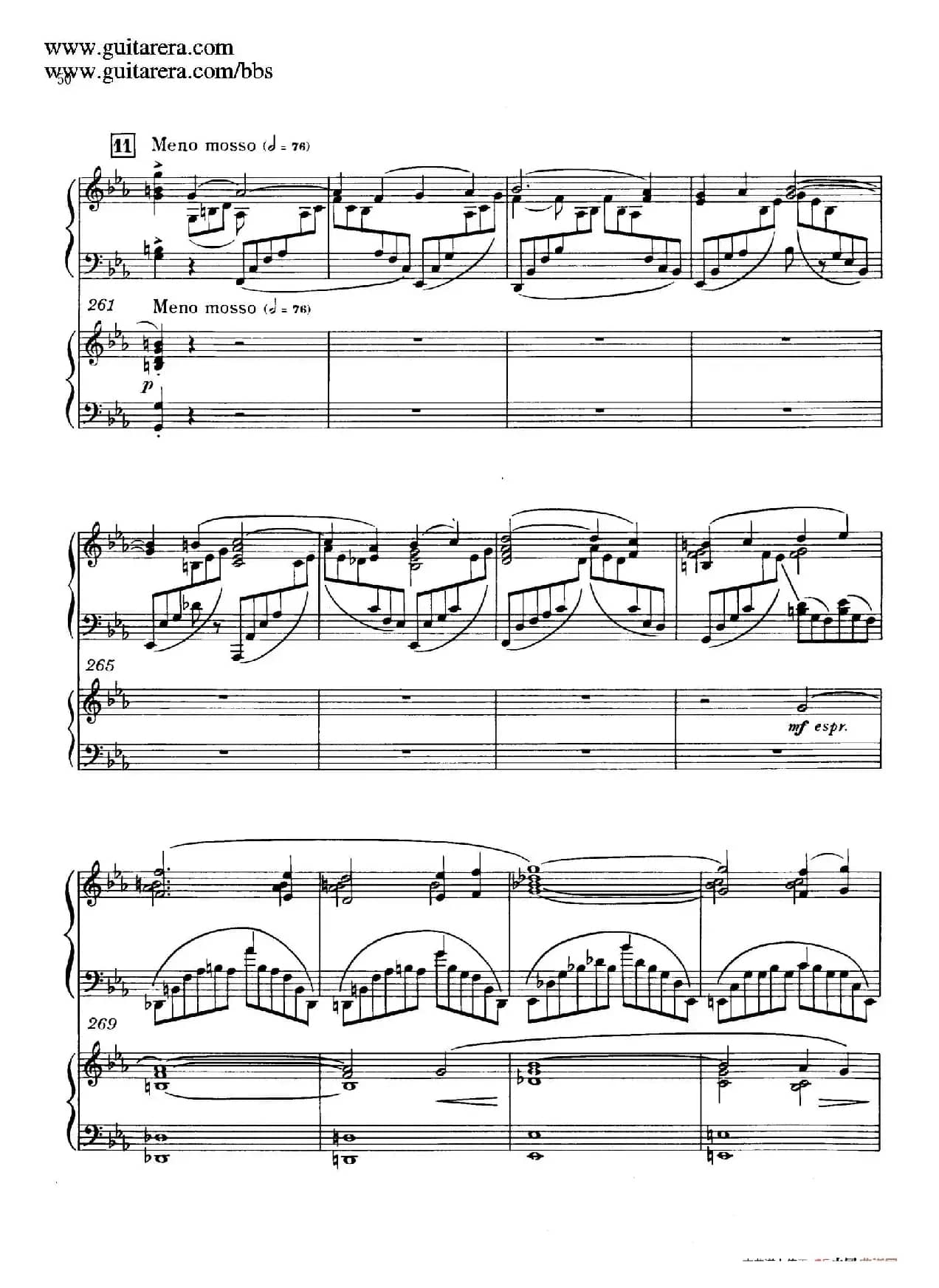 c小调第二钢琴协奏曲 Op.18（双钢琴·第一乐章）