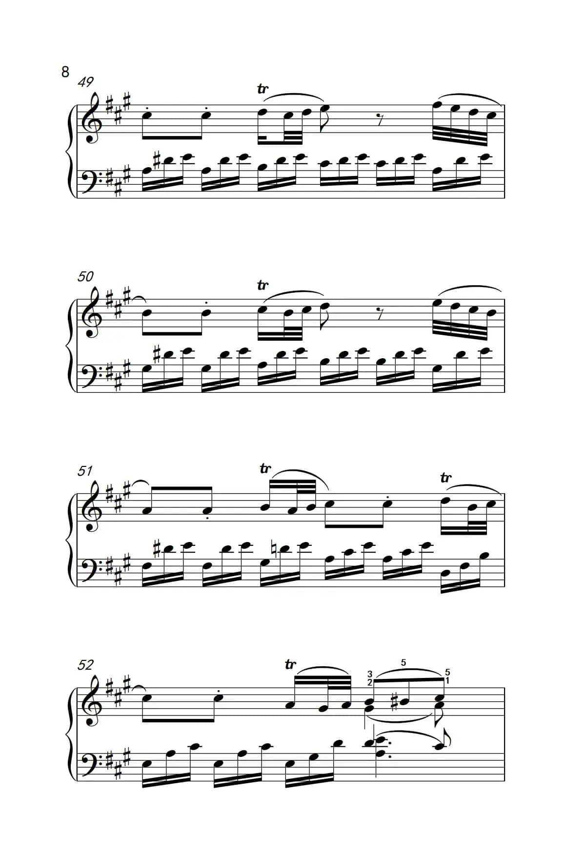 A大调钢琴奏鸣曲 优雅的行板