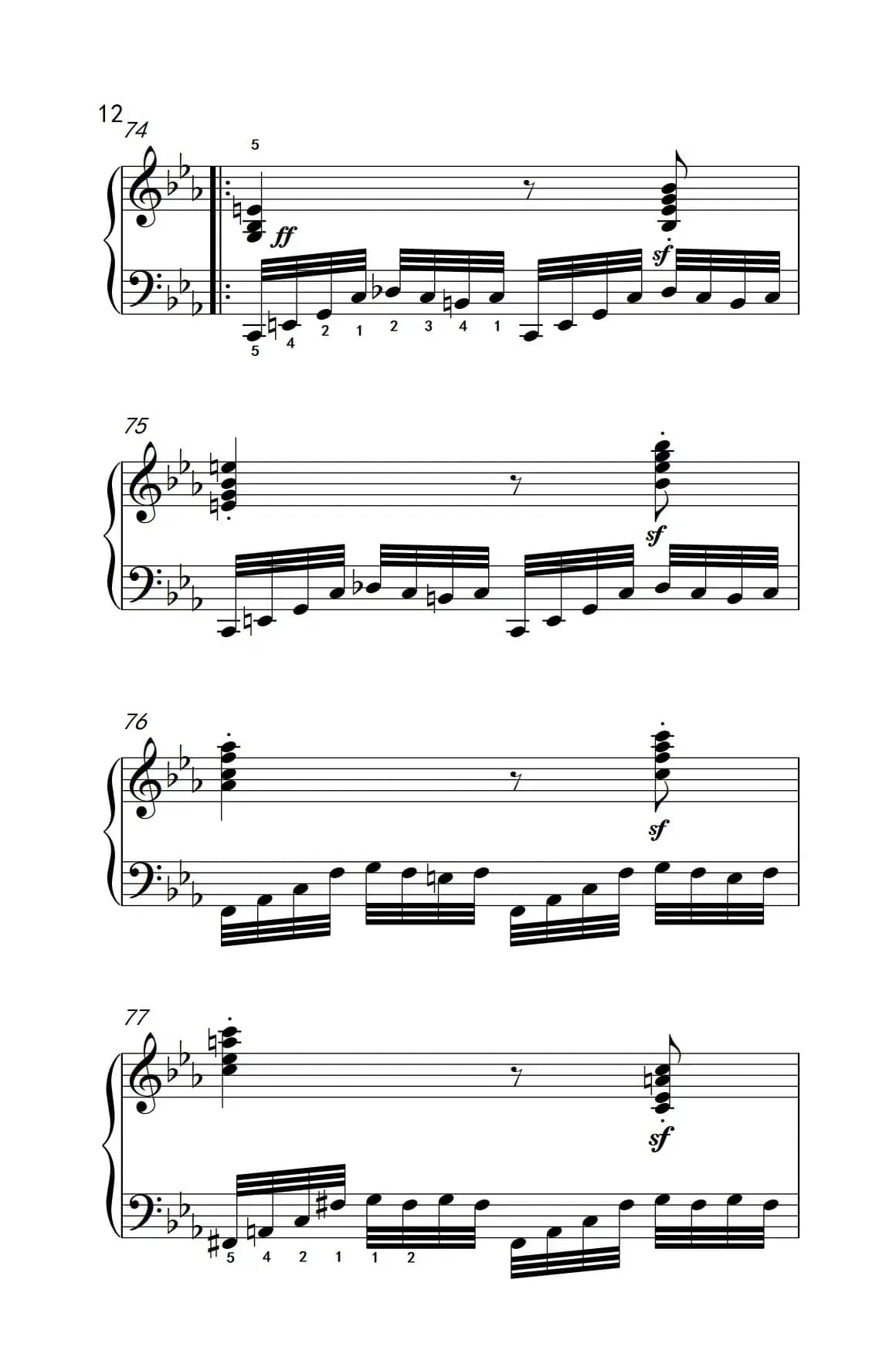 奏鸣曲 Opus 7 第四乐章（贝多芬奏鸣曲集 2）