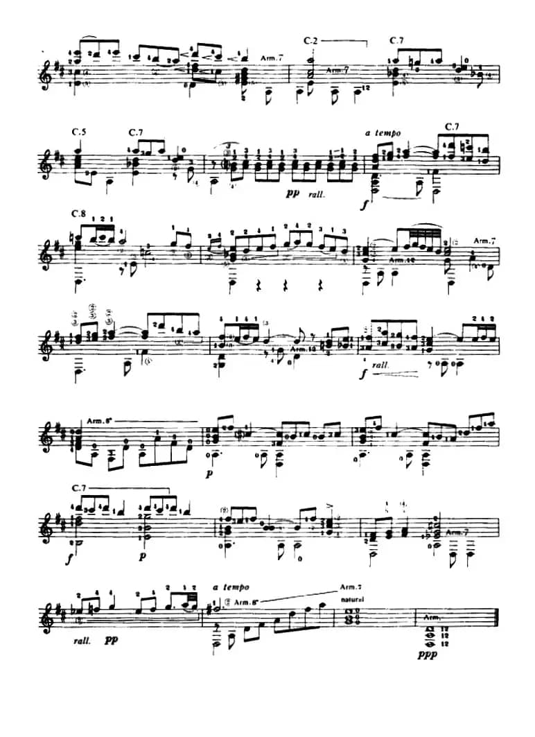 奏鸣曲·第二乐章（古典吉他）