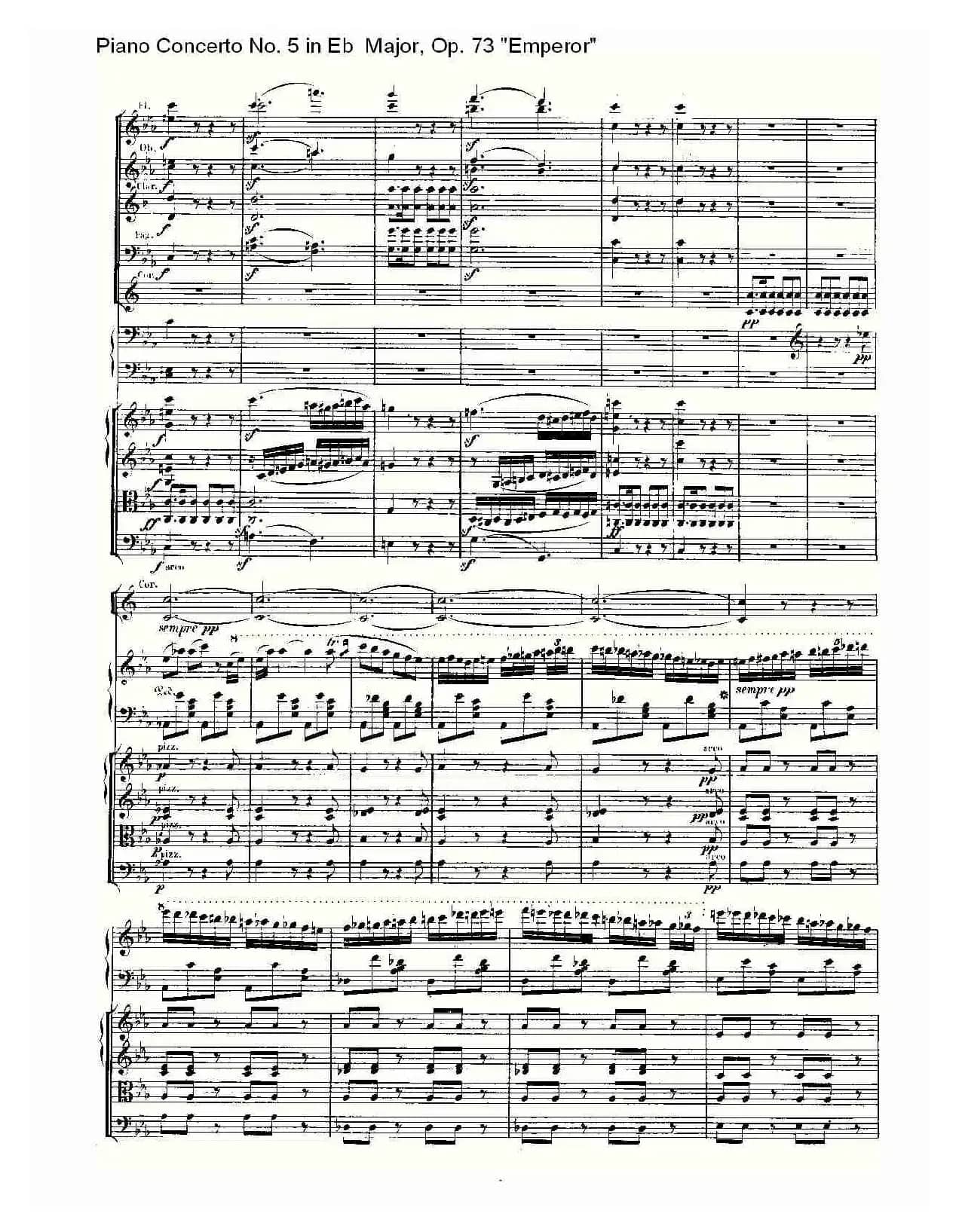 Eb大调钢琴第五协奏曲 Op.73“皇帝”第三乐章