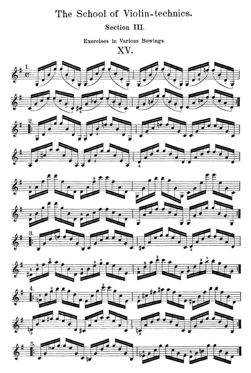 史拉迪克小提琴技术练习 第3册（XV）