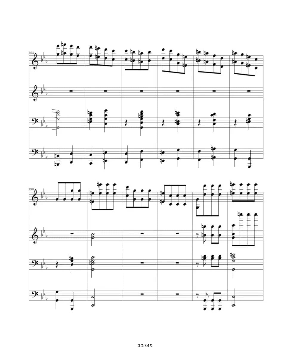 命运交响曲（四手联弹）