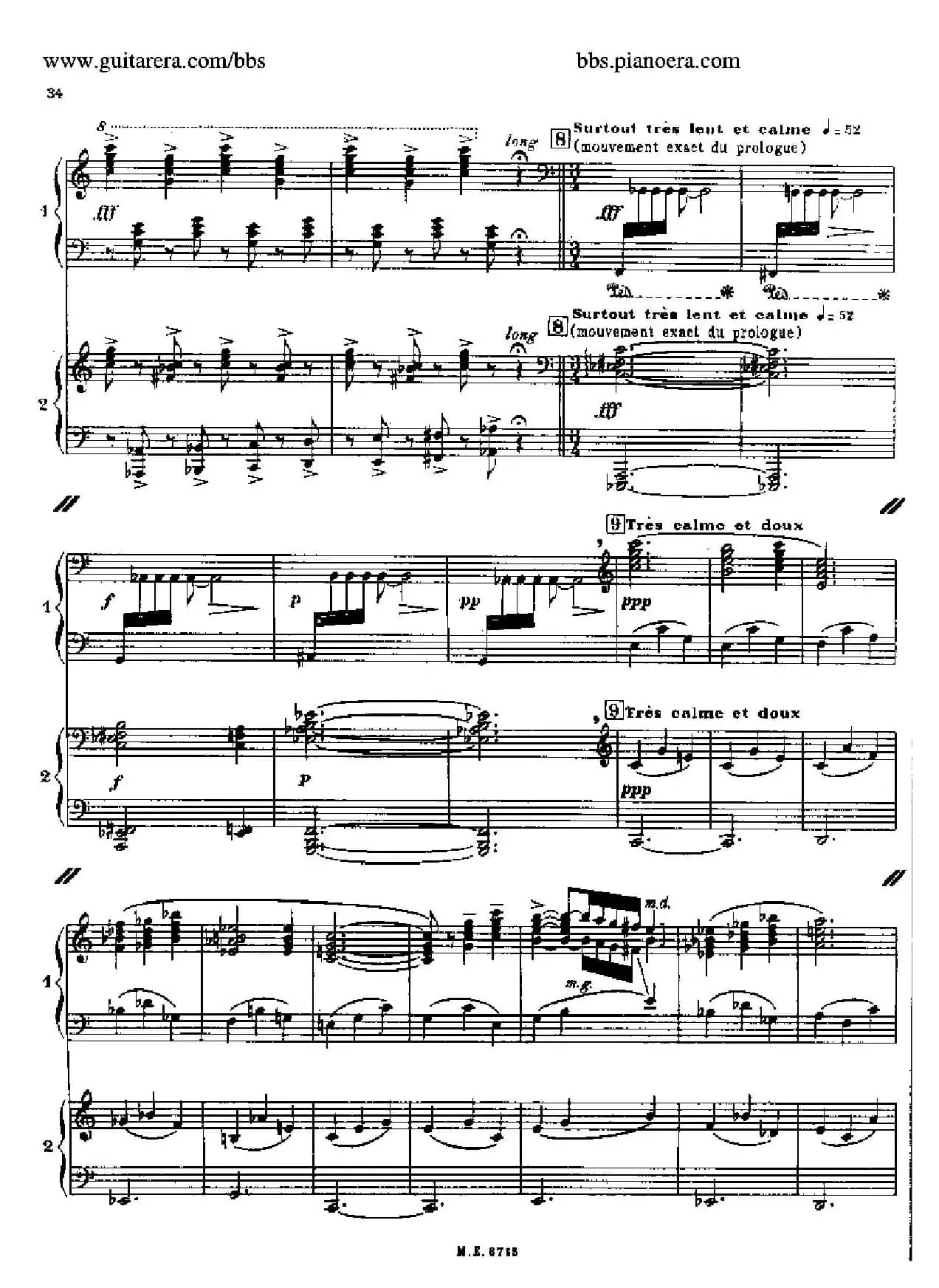 Sonata for Two Pianos（双钢琴奏鸣曲）