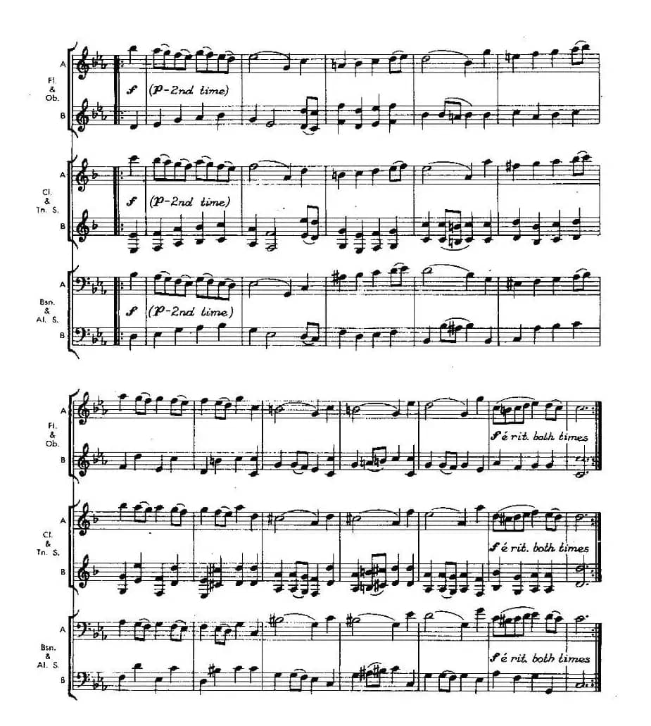 c小调双簧管奏鸣曲（木管器乐二重奏）