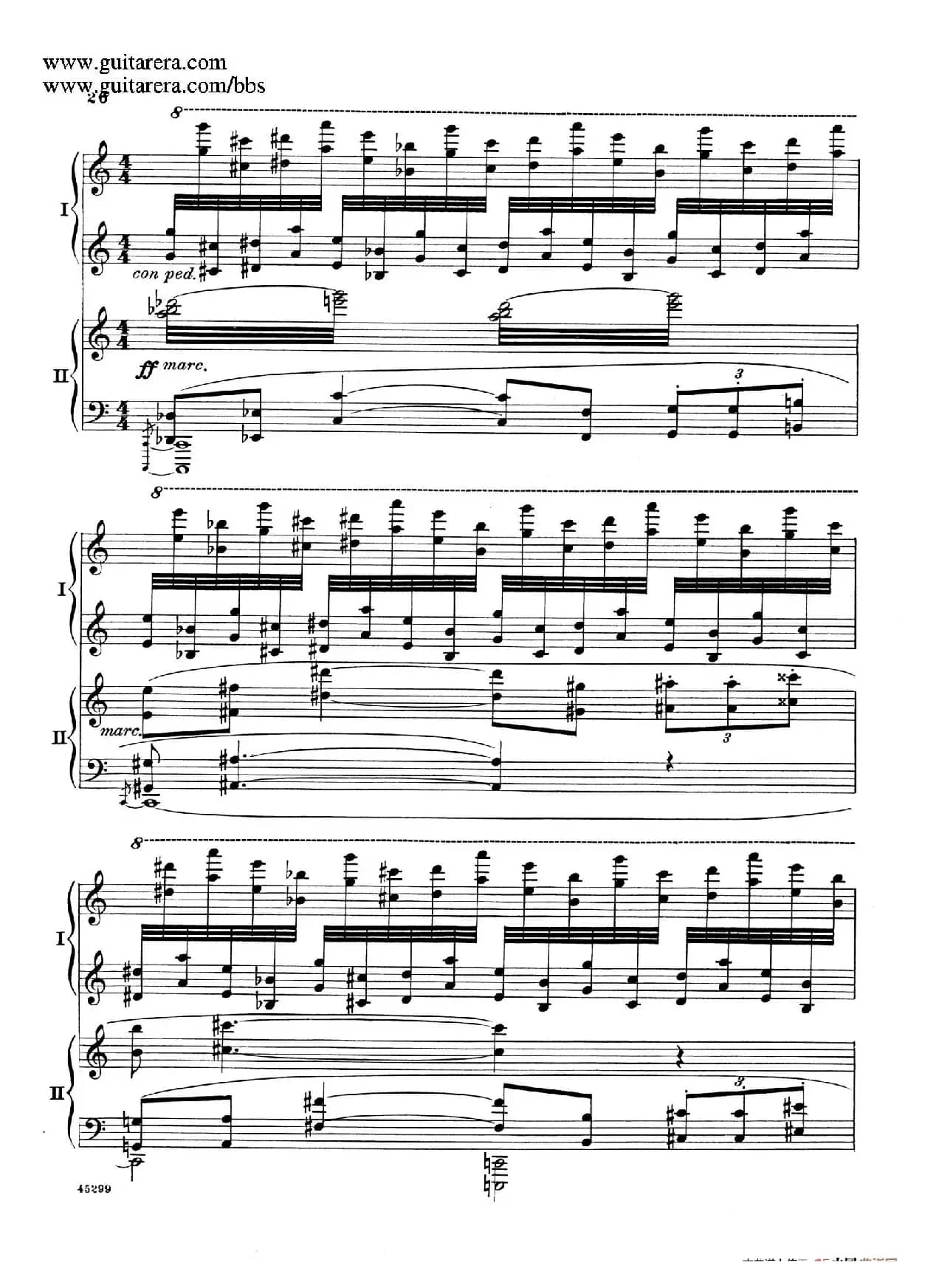 Piano Concerto Op.38（钢琴协奏曲·双钢琴·第一乐章）