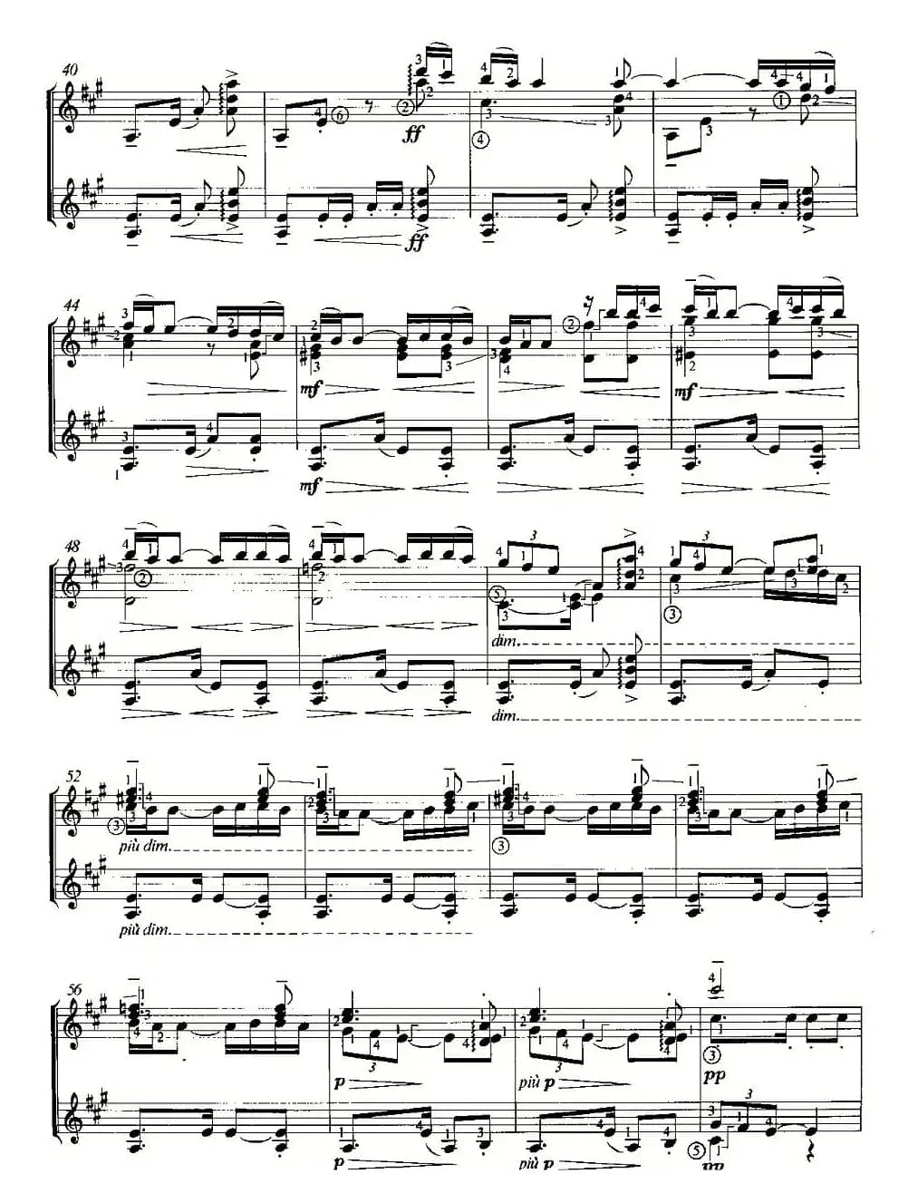 LA SOIRER DANS GRENADE（双吉他）