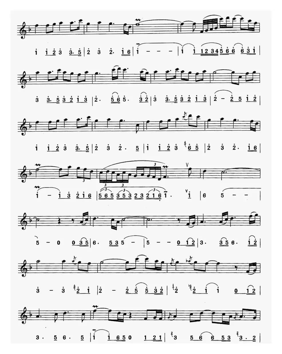 茉莉花（8个版本）