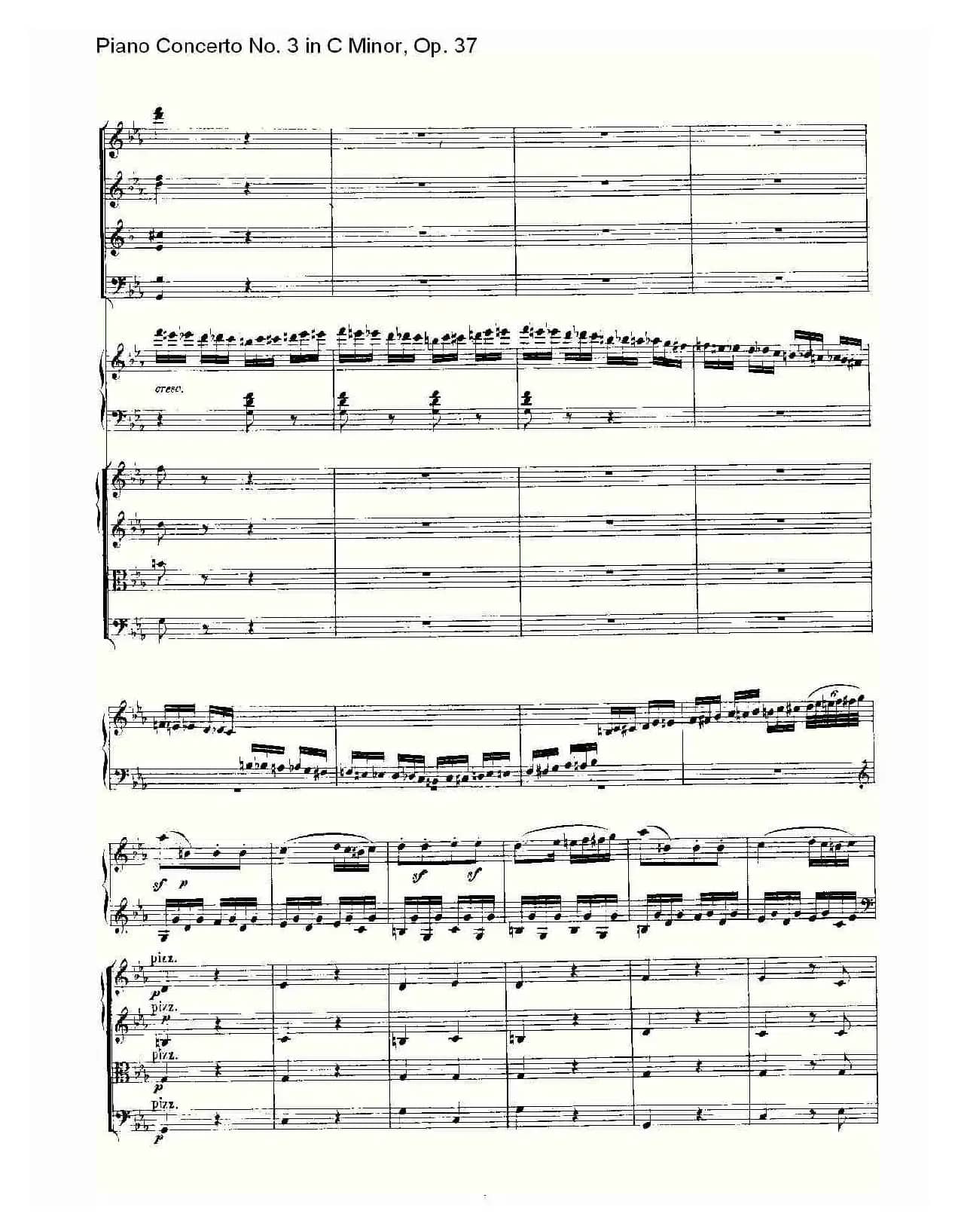 C小调钢琴第三协奏曲 Op.37  第三乐章