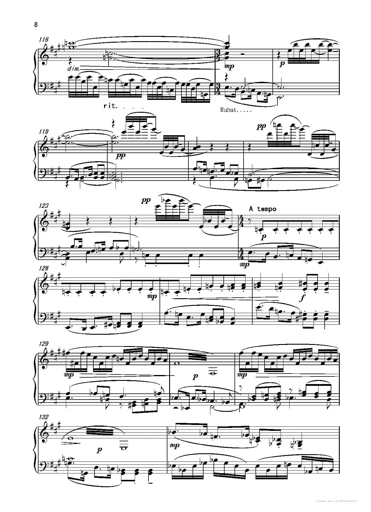 第六钢琴奏鸣曲Piano Sonata No.6（单乐章）