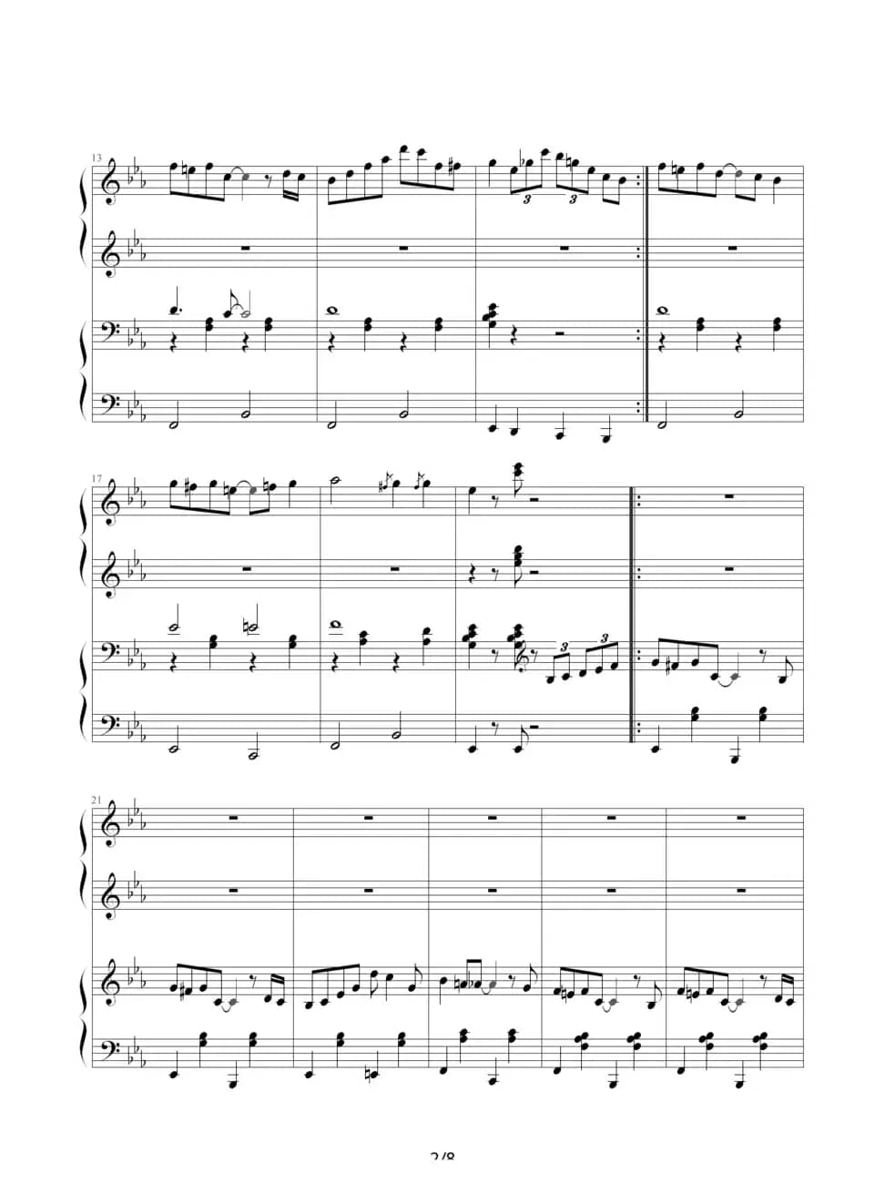 小兔来了（四手联弹）