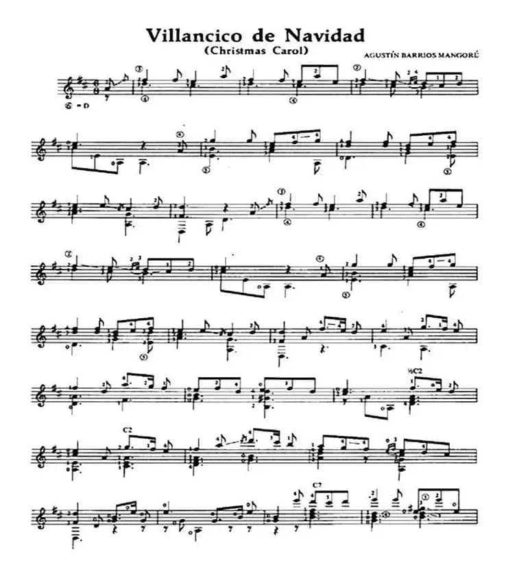 Villancico de Navidad(古典吉他)