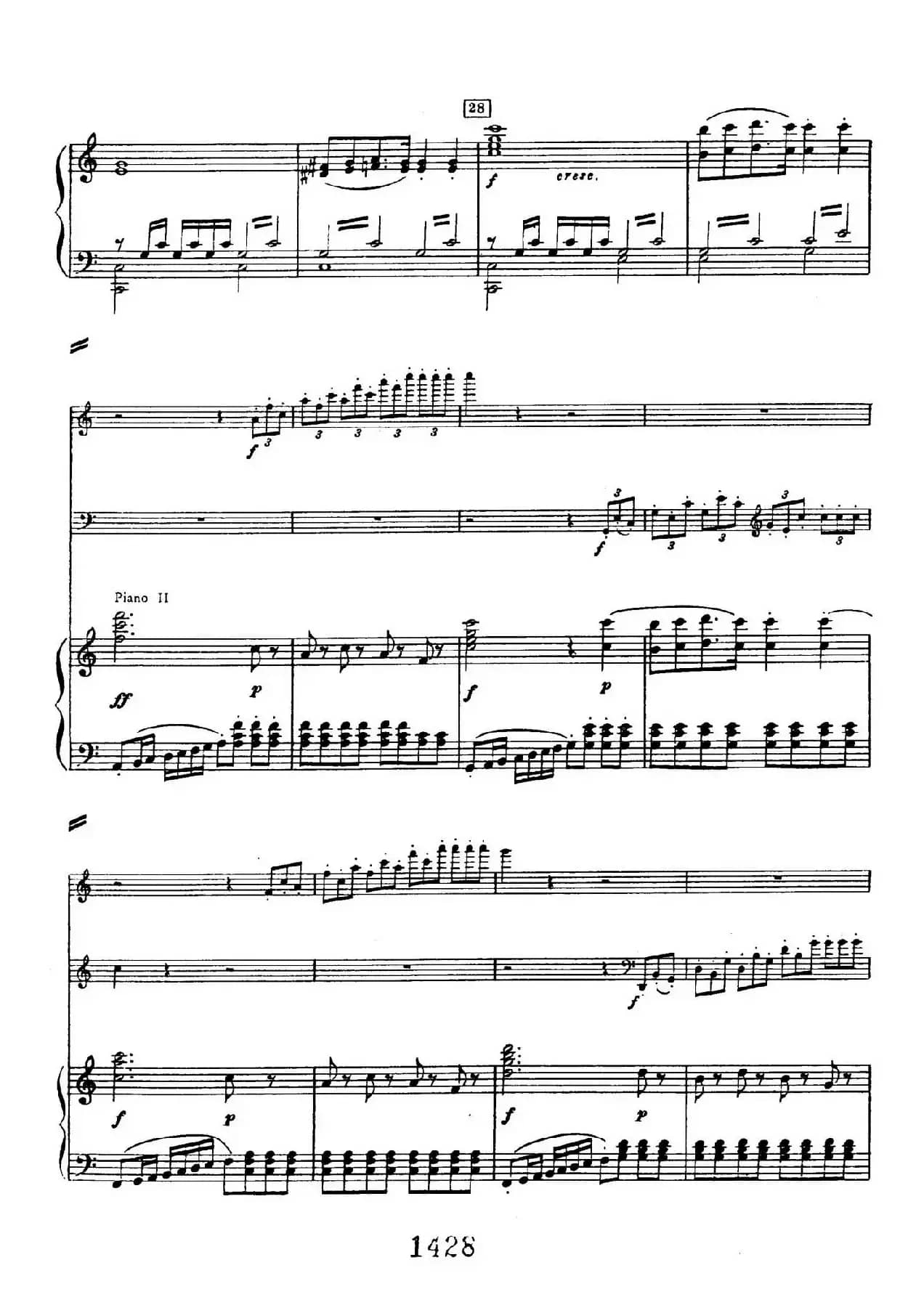 Triple Concerto in C Major Op.56(C大调三重协奏曲·双钢琴·Ⅰ)