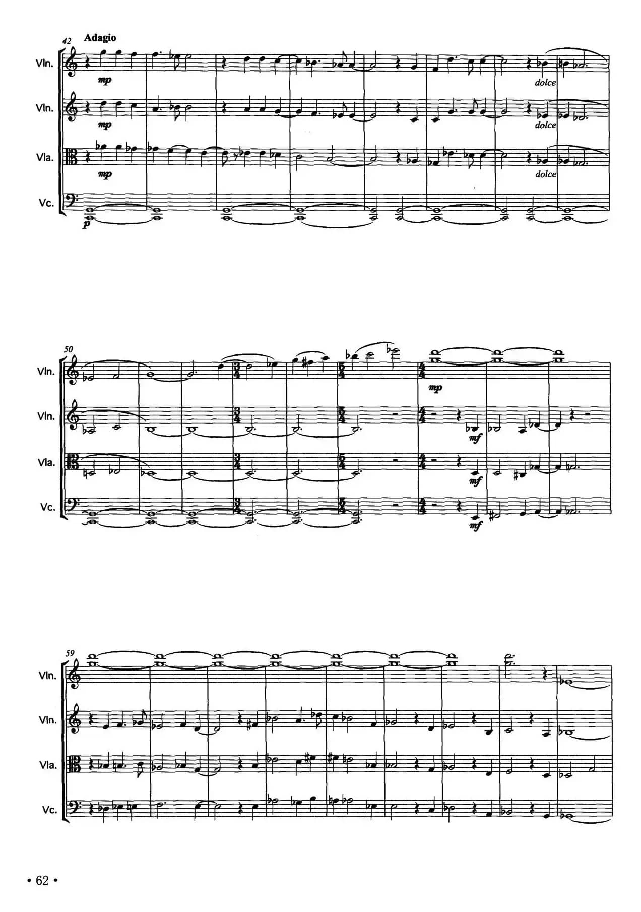 春寒·Ⅱ（弦乐四重奏）