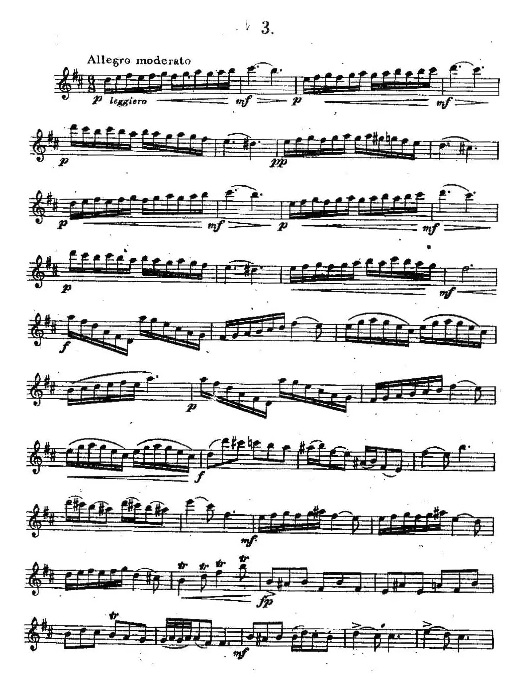 奇特克-萨克斯练习曲之三（ETUDY PRO SAXOPHON - FR ZITRK.op.3）