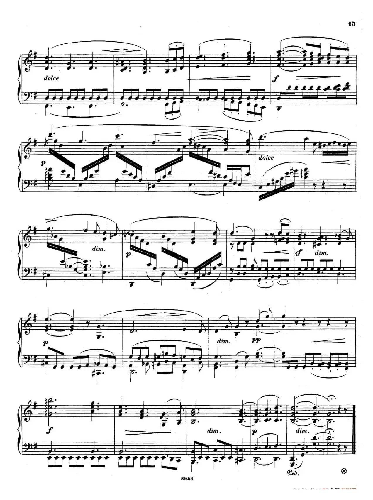 Piano Sonata in e Minor Op.28（e小调钢琴奏鸣曲）