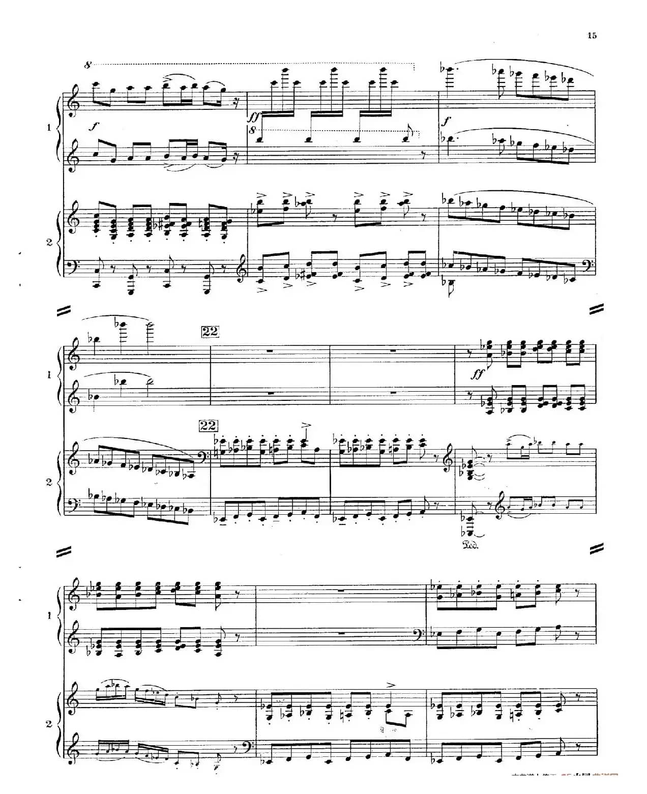 Concerto for 2 Pianos in d Minor（d小调双钢琴协奏曲· 第一乐章）