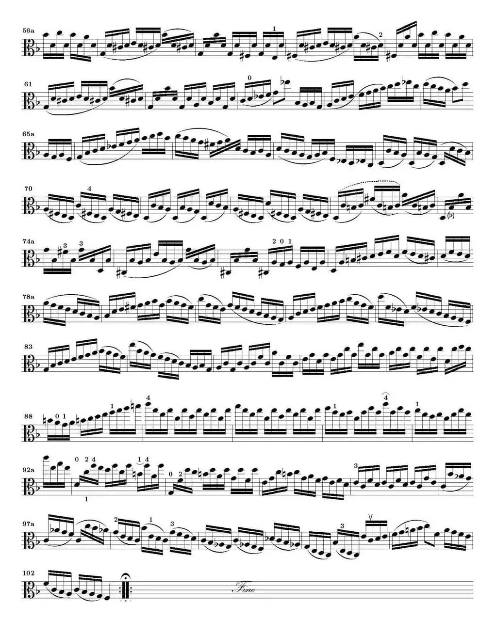 Bach Sonata BWV1005（无伴奏小提琴组曲）