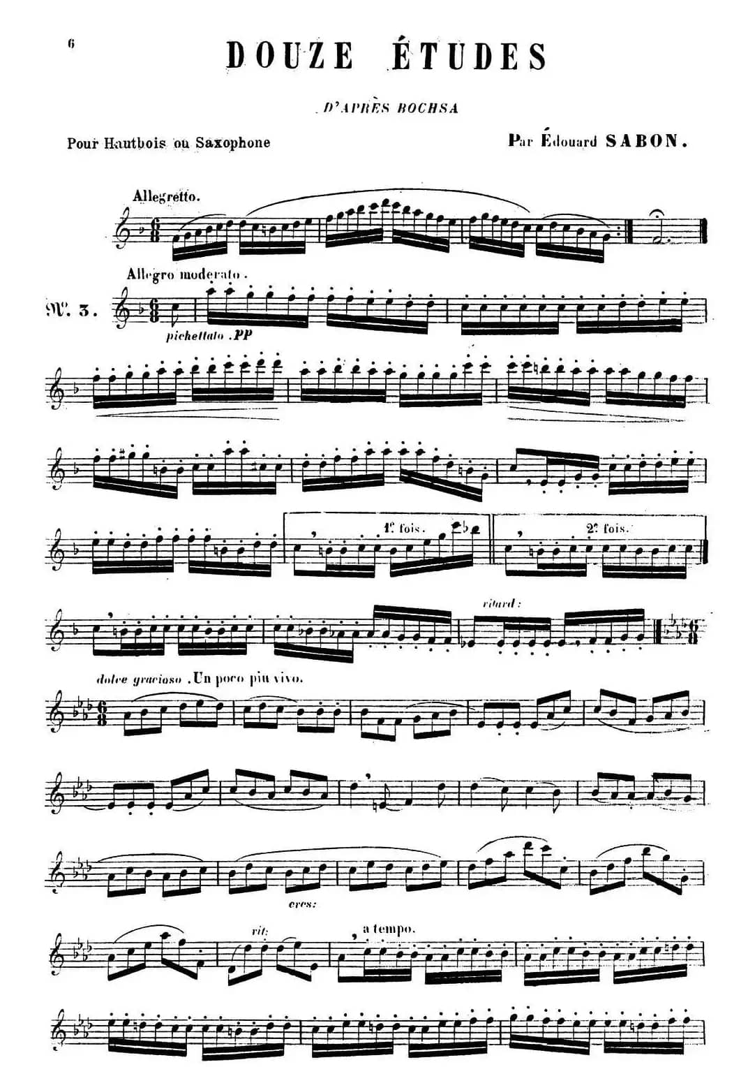 E.Sabon-12首练习曲（3）