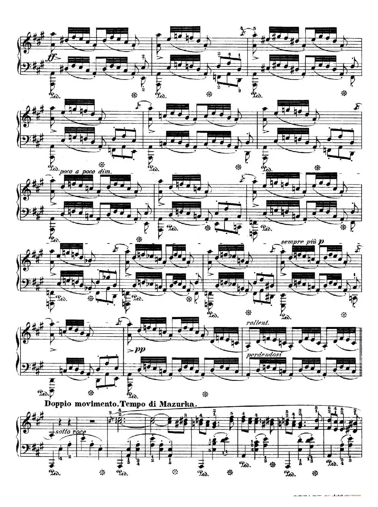 Polonaise in f-Sharp Minor Op.44（升f小调波兰舞曲）