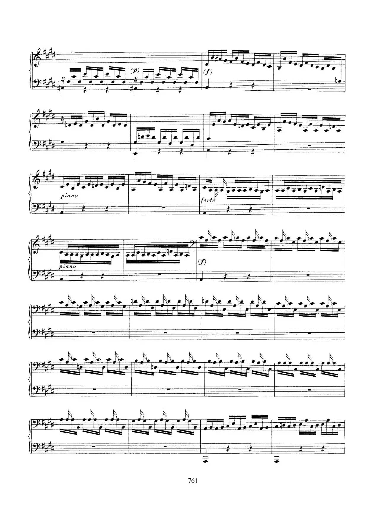 Partita in E Major BWV 1006a（E大调第三无伴奏小提琴组曲·钢琴独奏版）