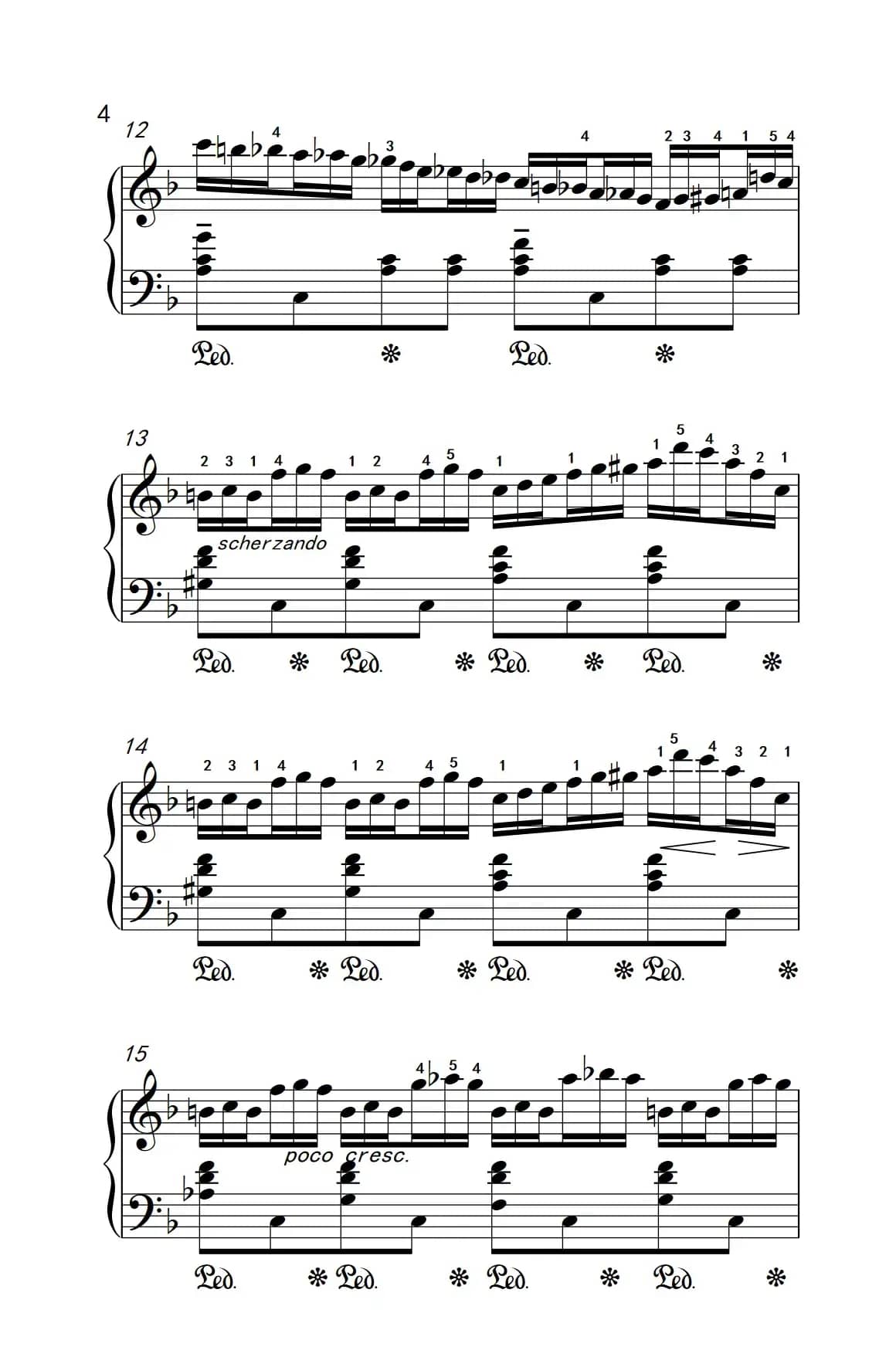 第八级3.练习曲 No.6 （中央音乐学院 钢琴（业余）考级教程 7-9级）