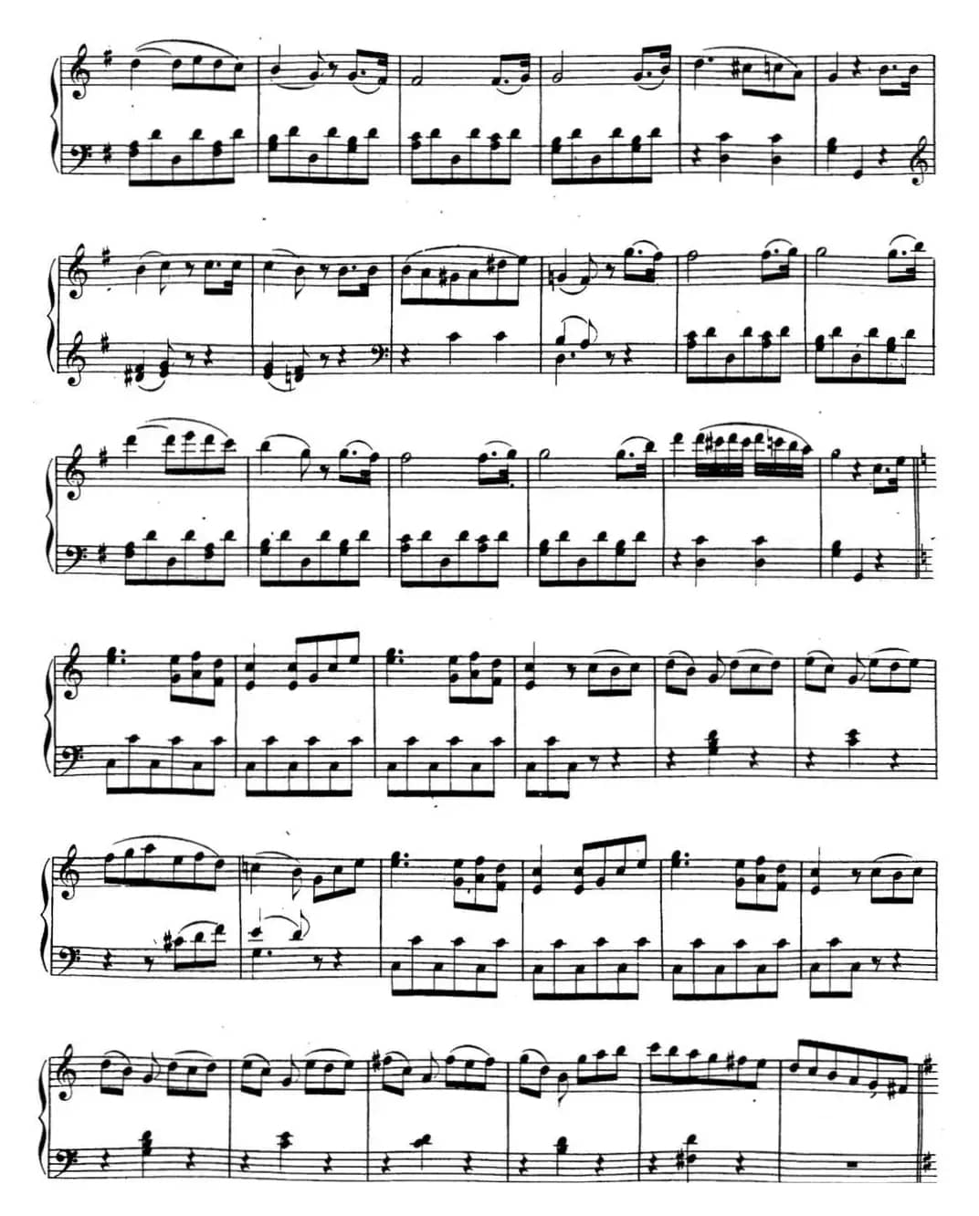 贝多芬钢琴奏鸣曲20 G大调 Op.49 No.2 G major