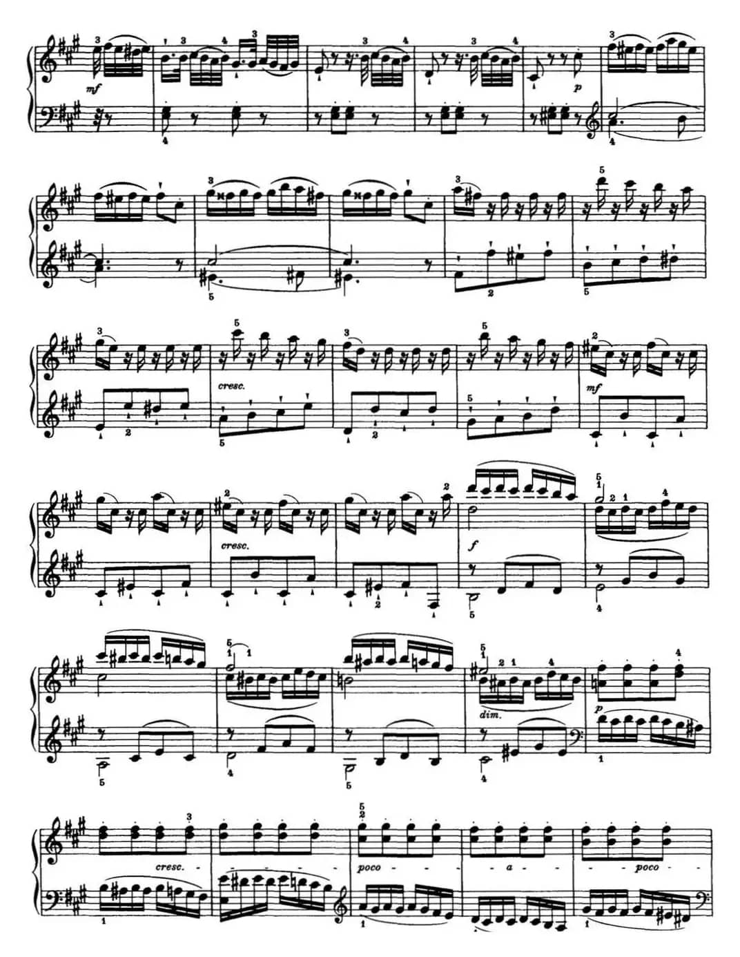 海顿 钢琴奏鸣曲 Hob XVI 30 in A major