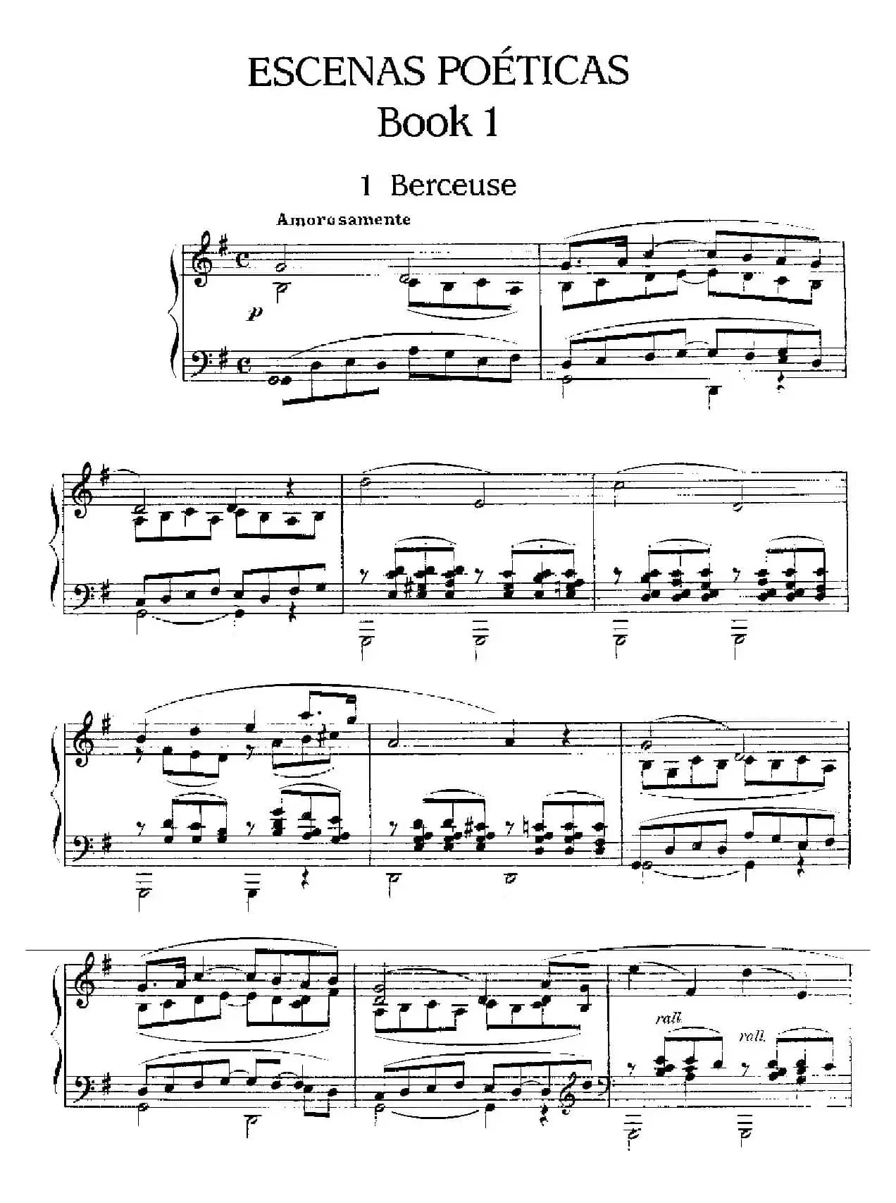 Escenas Poeticas（Book 1-1）