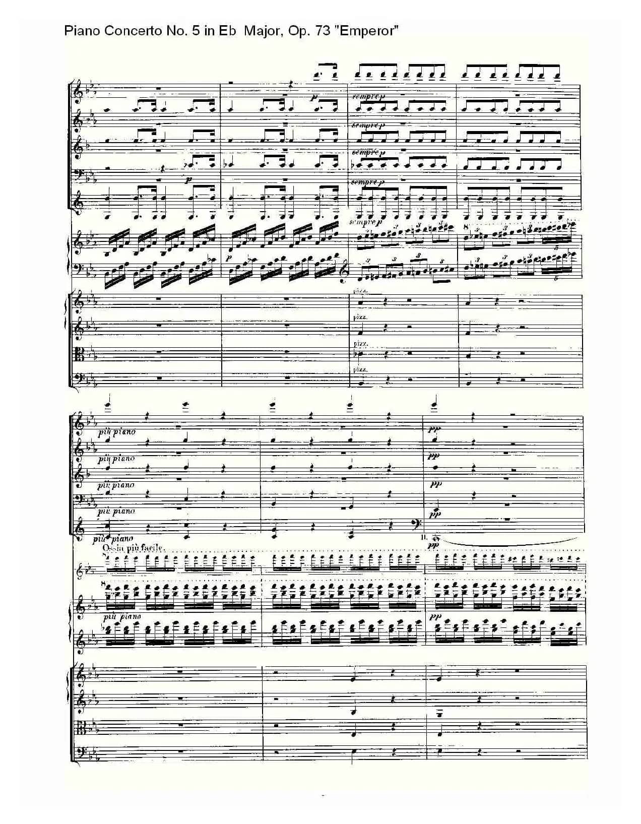 Eb大调钢琴第五协奏曲 Op.73“皇帝” 第一乐章（二）