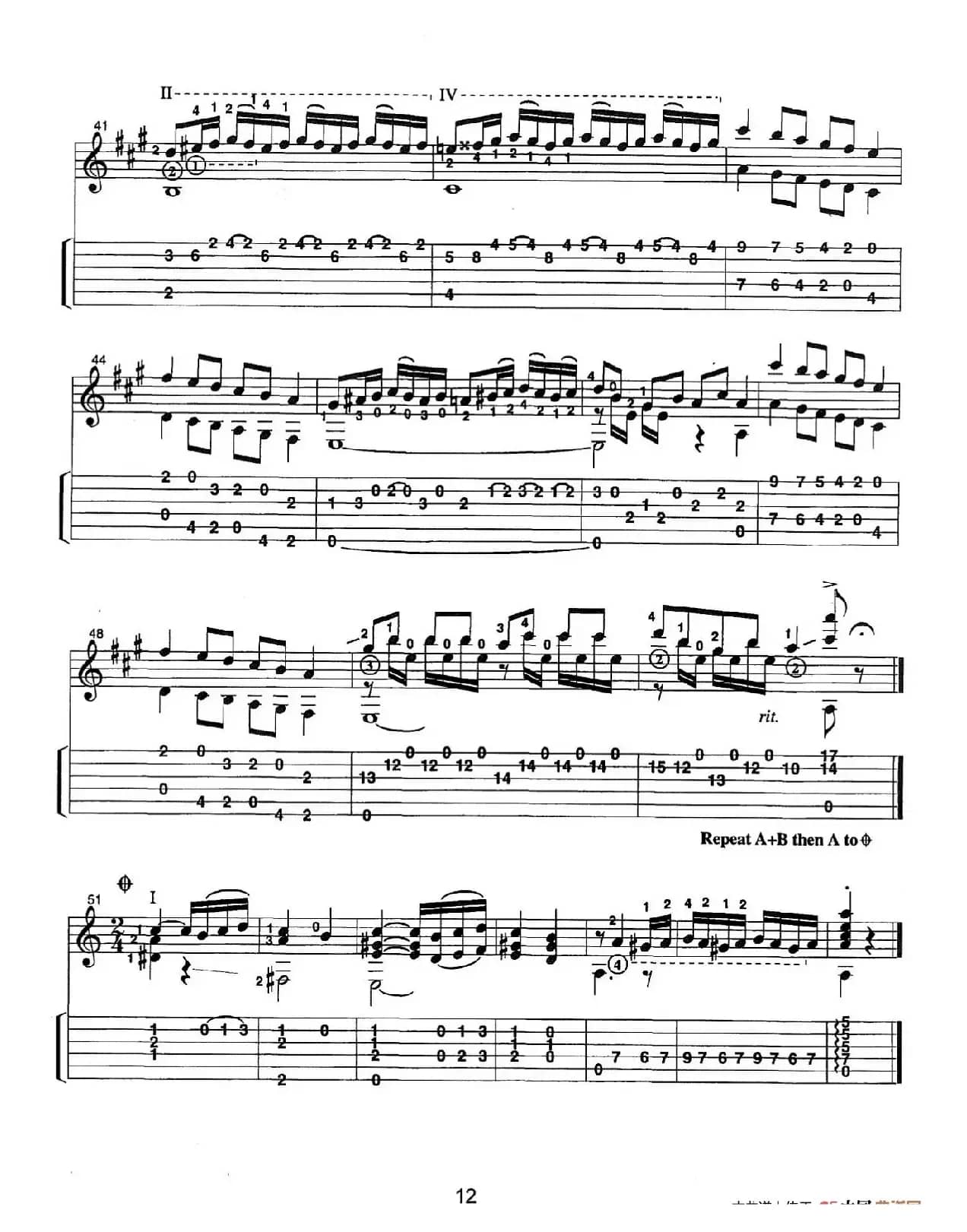 古典吉他：From the Dance（Hungarian Dance No.2）