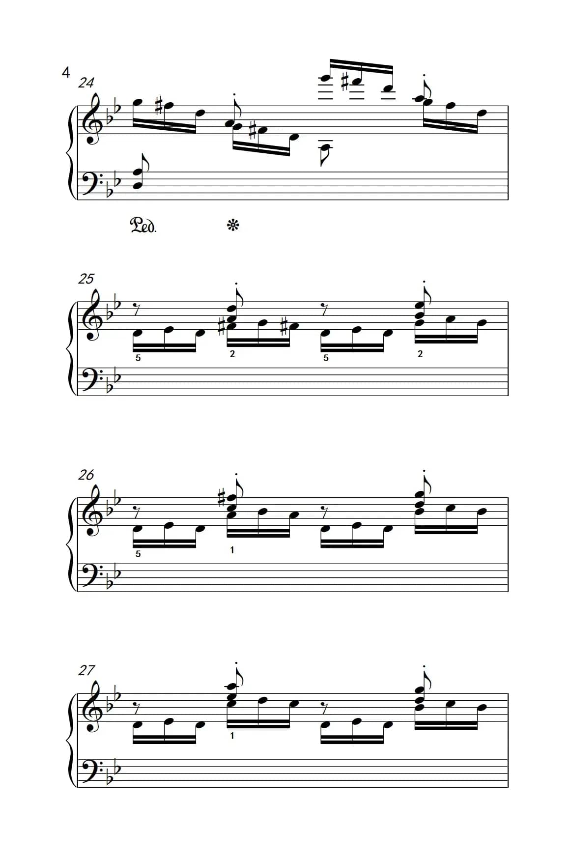 莫什科夫斯基 钢琴练习曲（第二首）