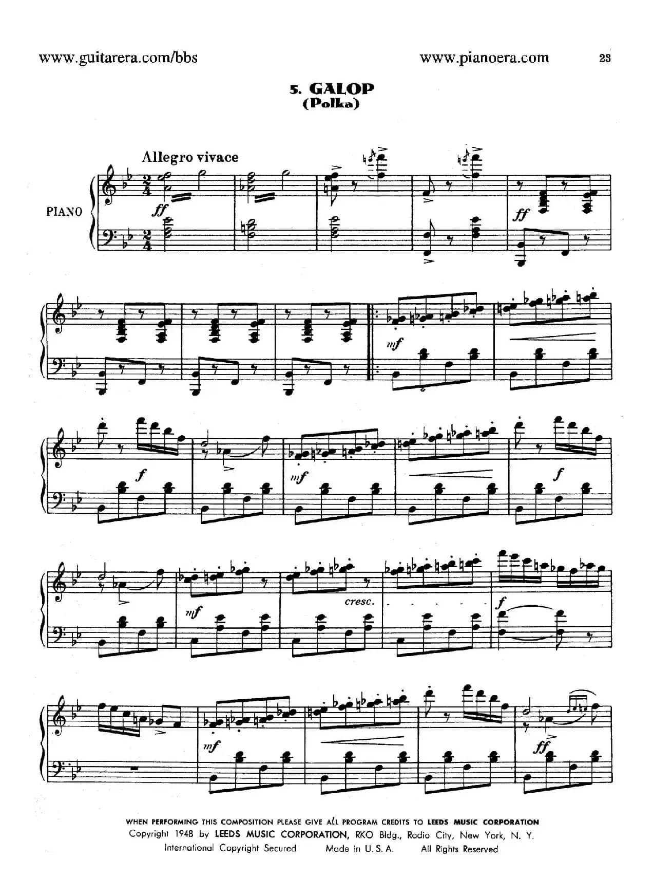 Masquerade Suite（化妆舞会·第五乐章）