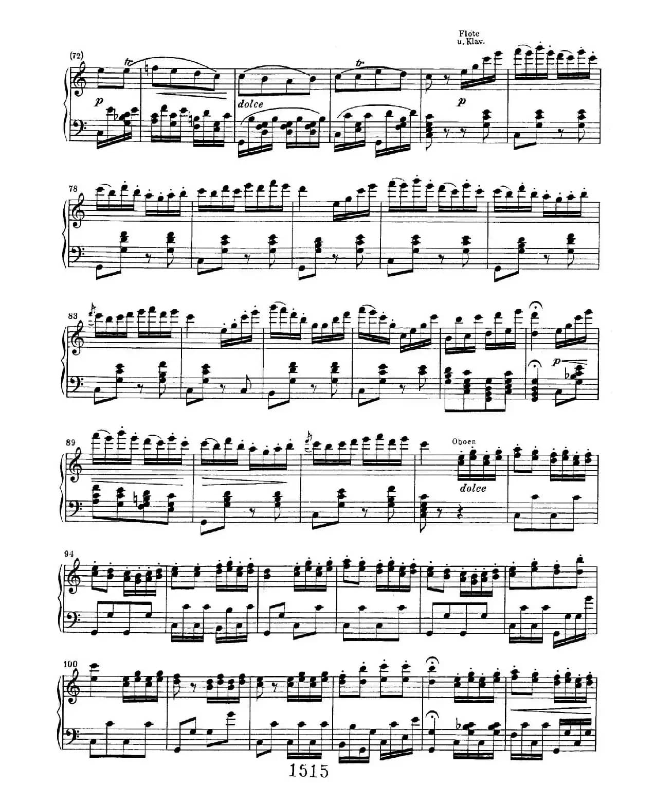 Choral Fantasia in c Minor Op.80（c小调合唱幻想曲·钢琴独奏版）