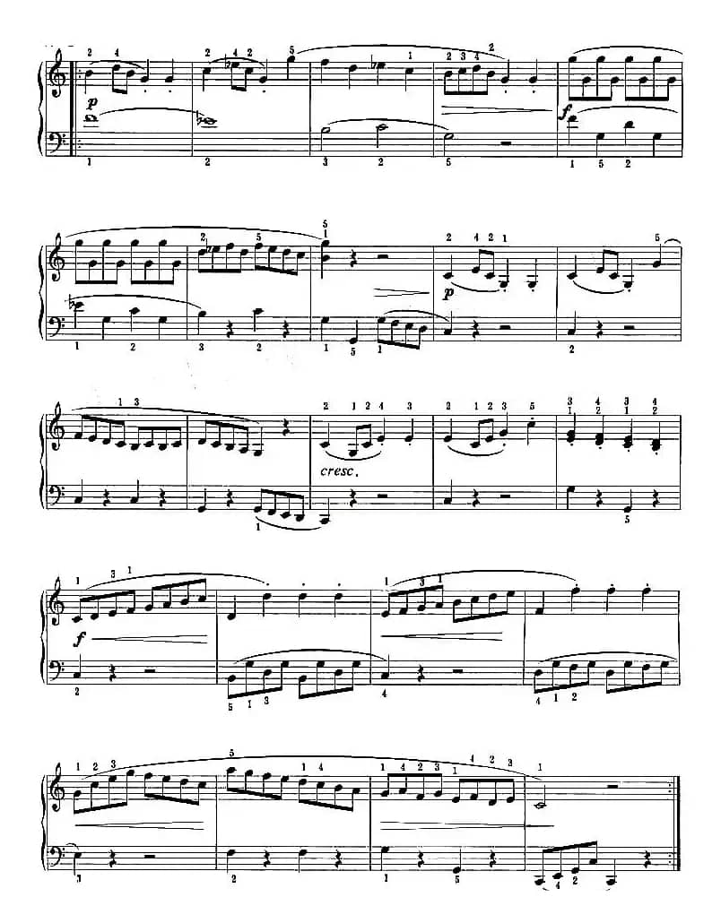 小奏鸣曲（第一乐章）