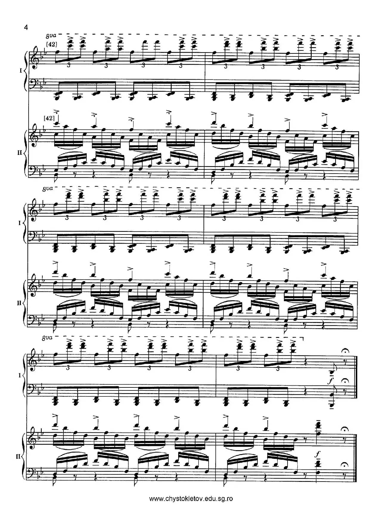 Nutcracker Op.71 芭蕾舞剧《胡桃夹子》（改编双钢琴版·第五部分）