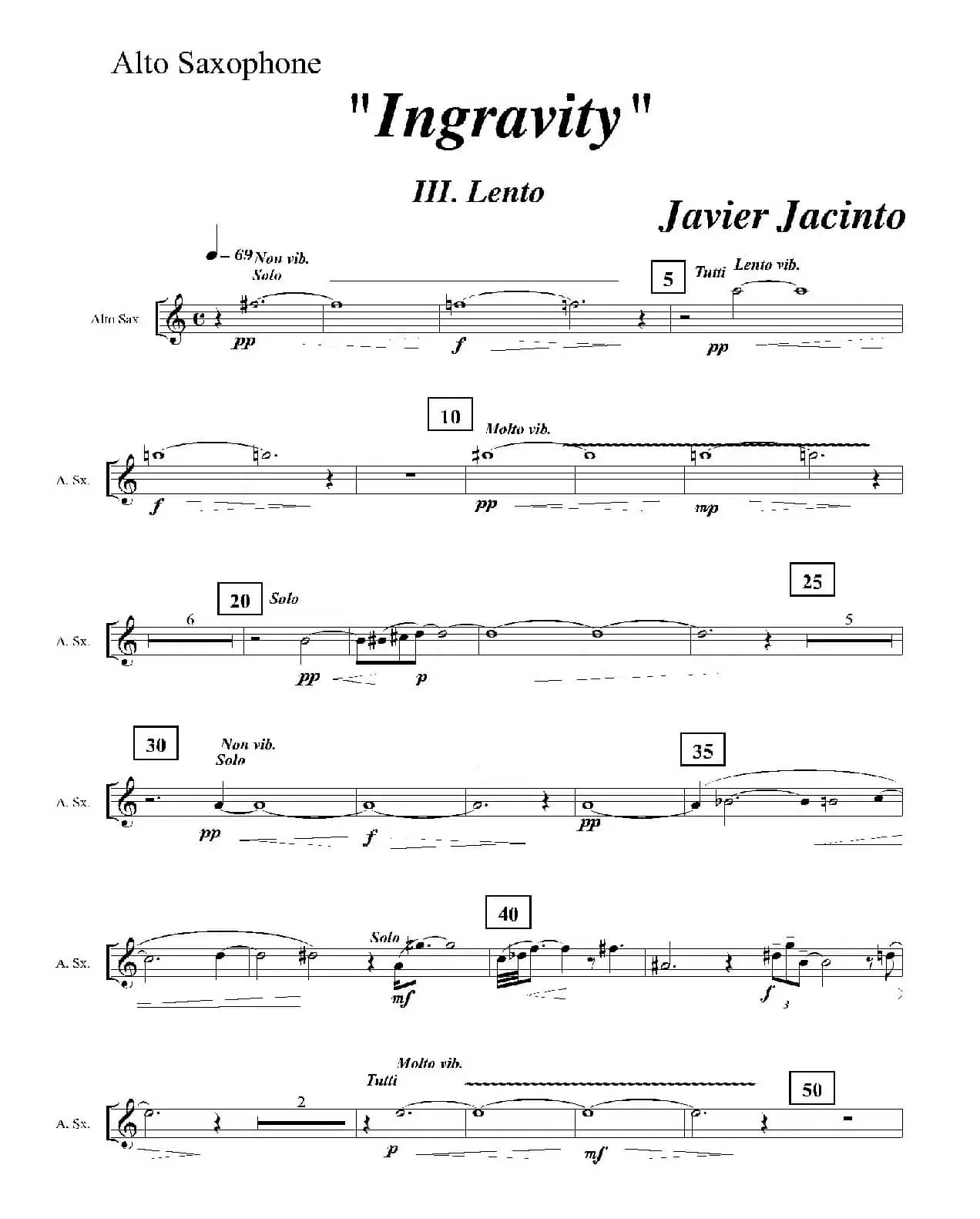 Ingravity（第三乐章）（中音萨克斯分谱）