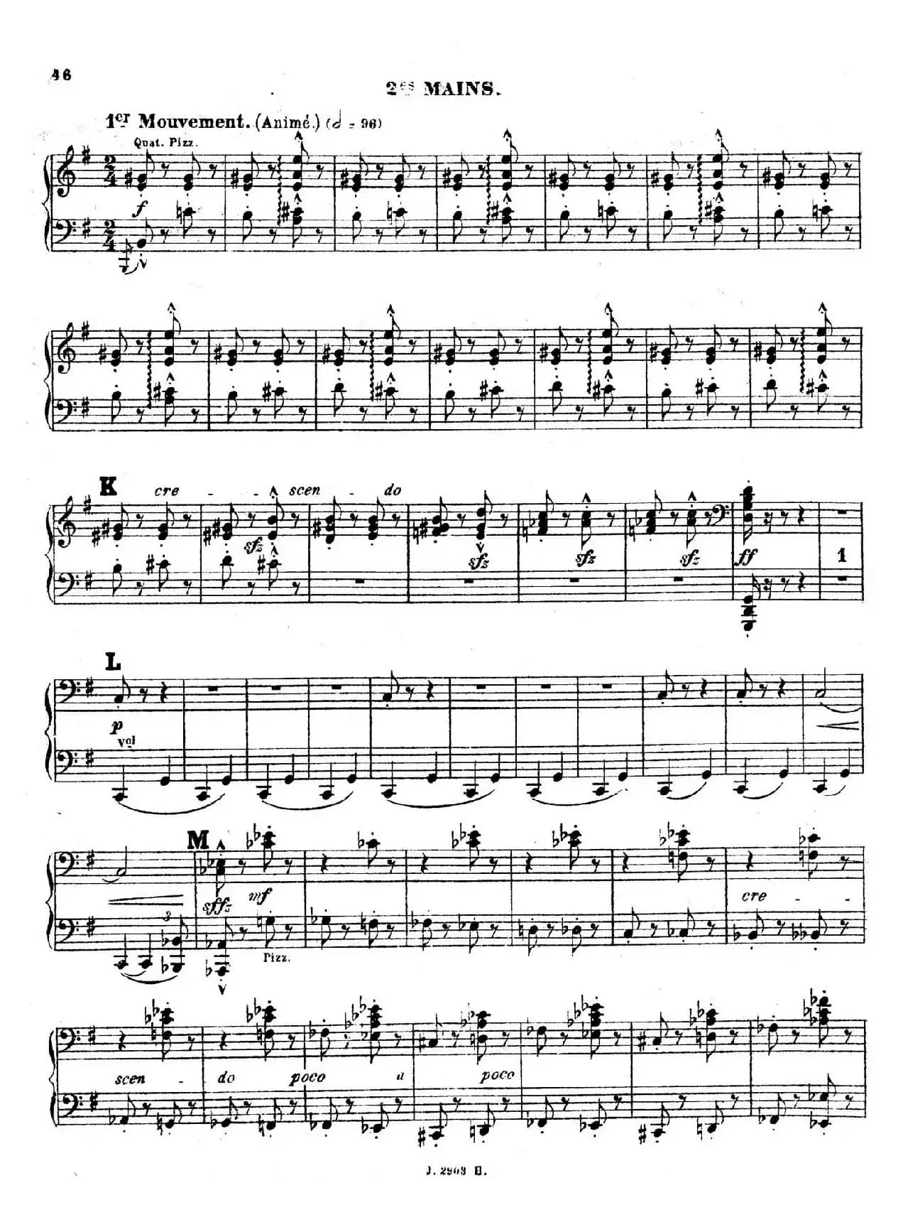 Symphony on a French Mountain Air Op.25（法国山歌交响曲·双钢琴·Ⅲ）