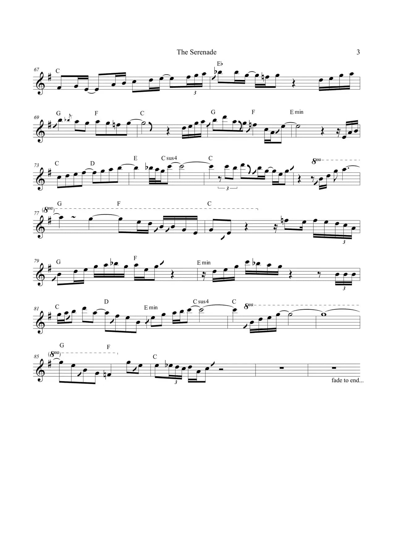 The Serenade（中音萨克斯）