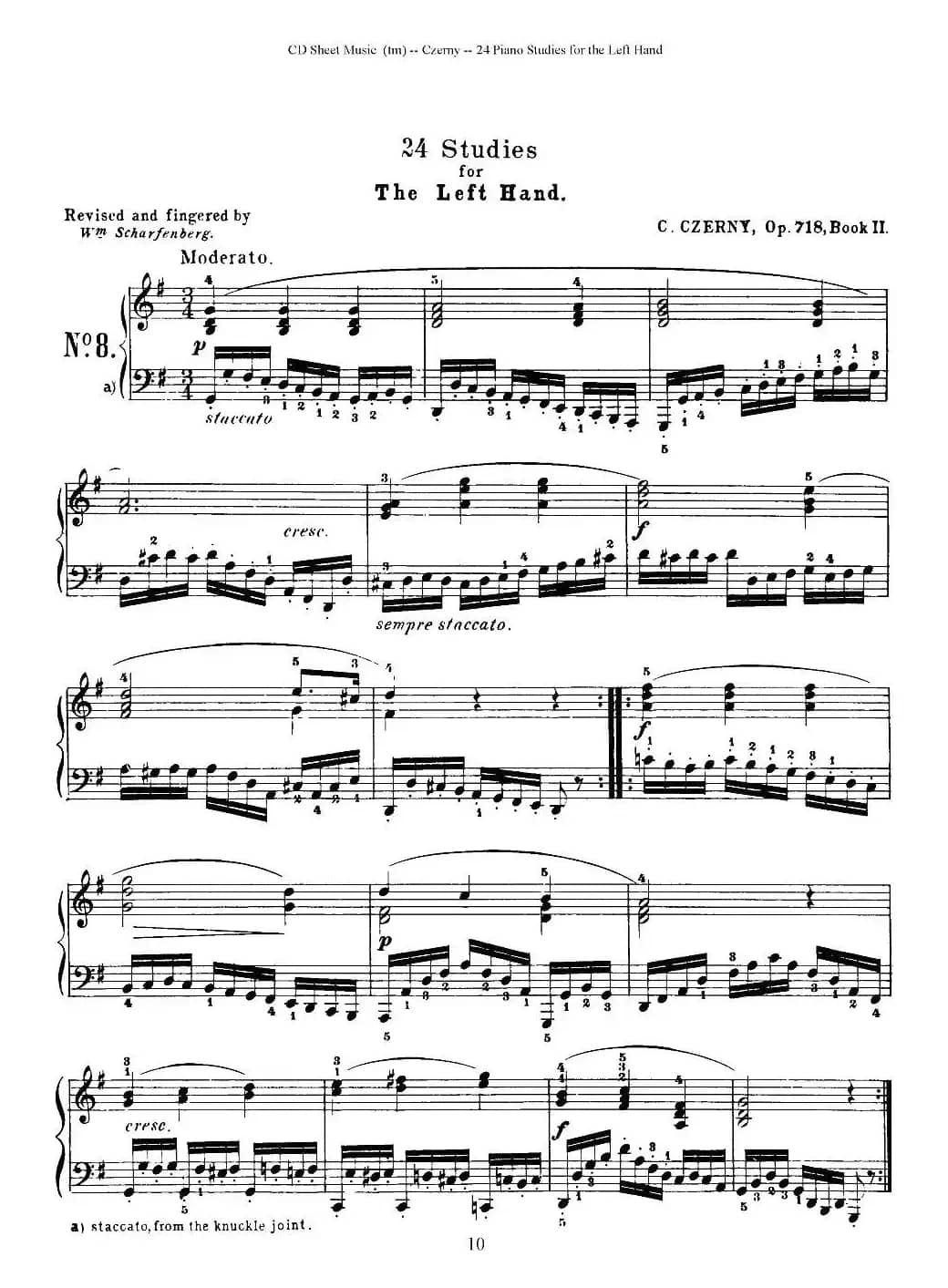 Czerny - 24 Piano Studie（8—16）（车尔尼 - 24首钢琴练习曲）