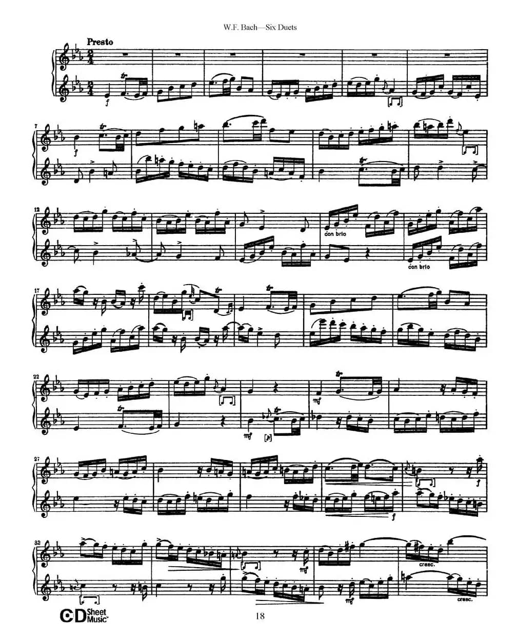 Six Duets（6首二重奏）（3）