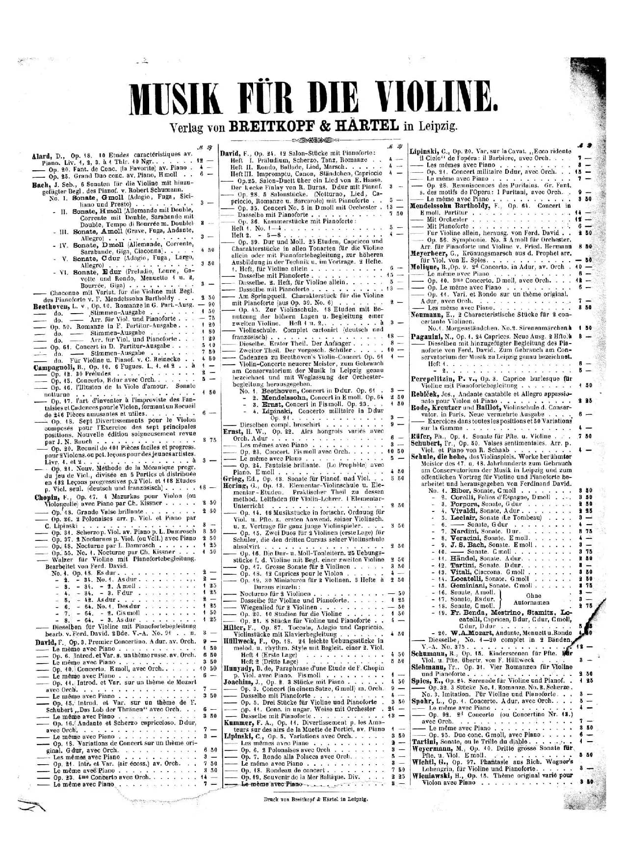 CHACONNE（恰空舞曲）（门德尔松改编版）