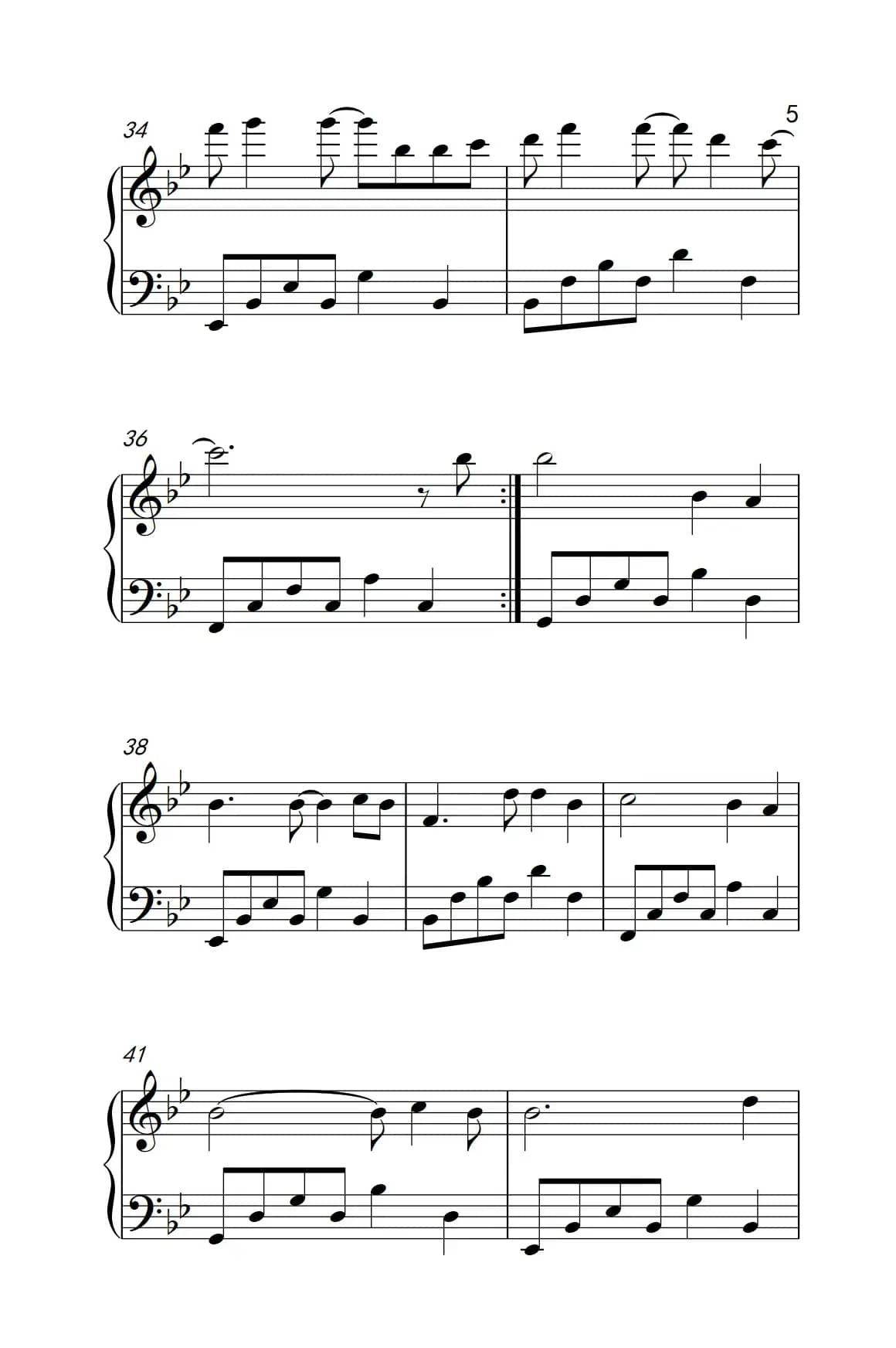 夜空中最亮的星（《弹吧音教》制谱版）