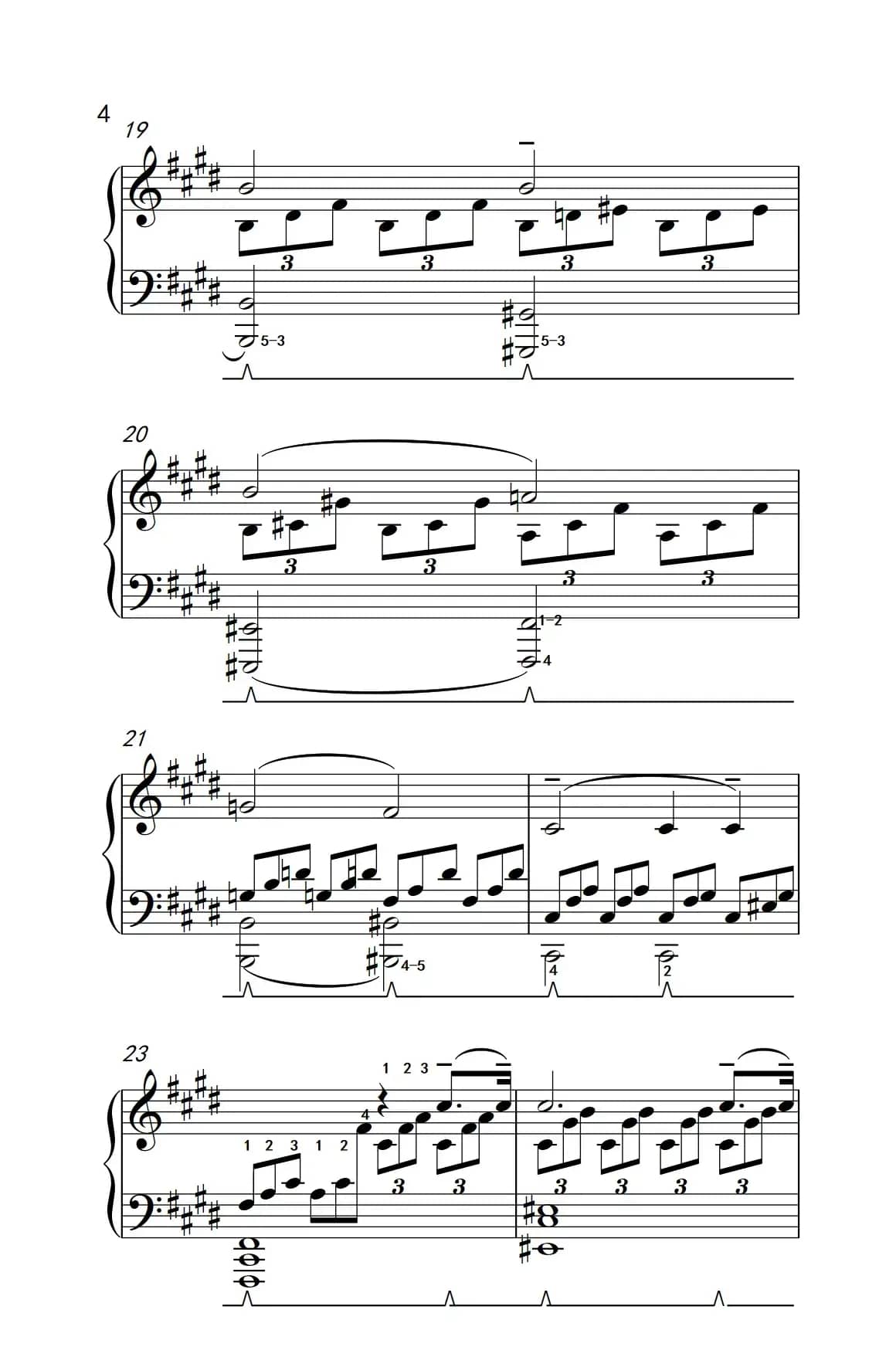 第十四号钢琴奏鸣曲（月光） 持续的慢板