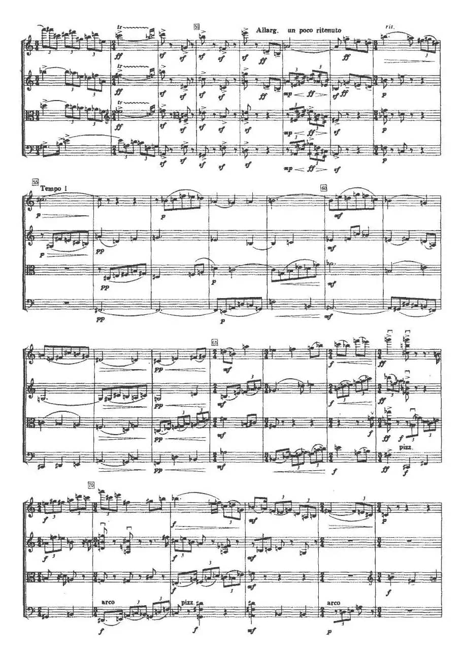 第三弦乐四重奏（第四乐章）