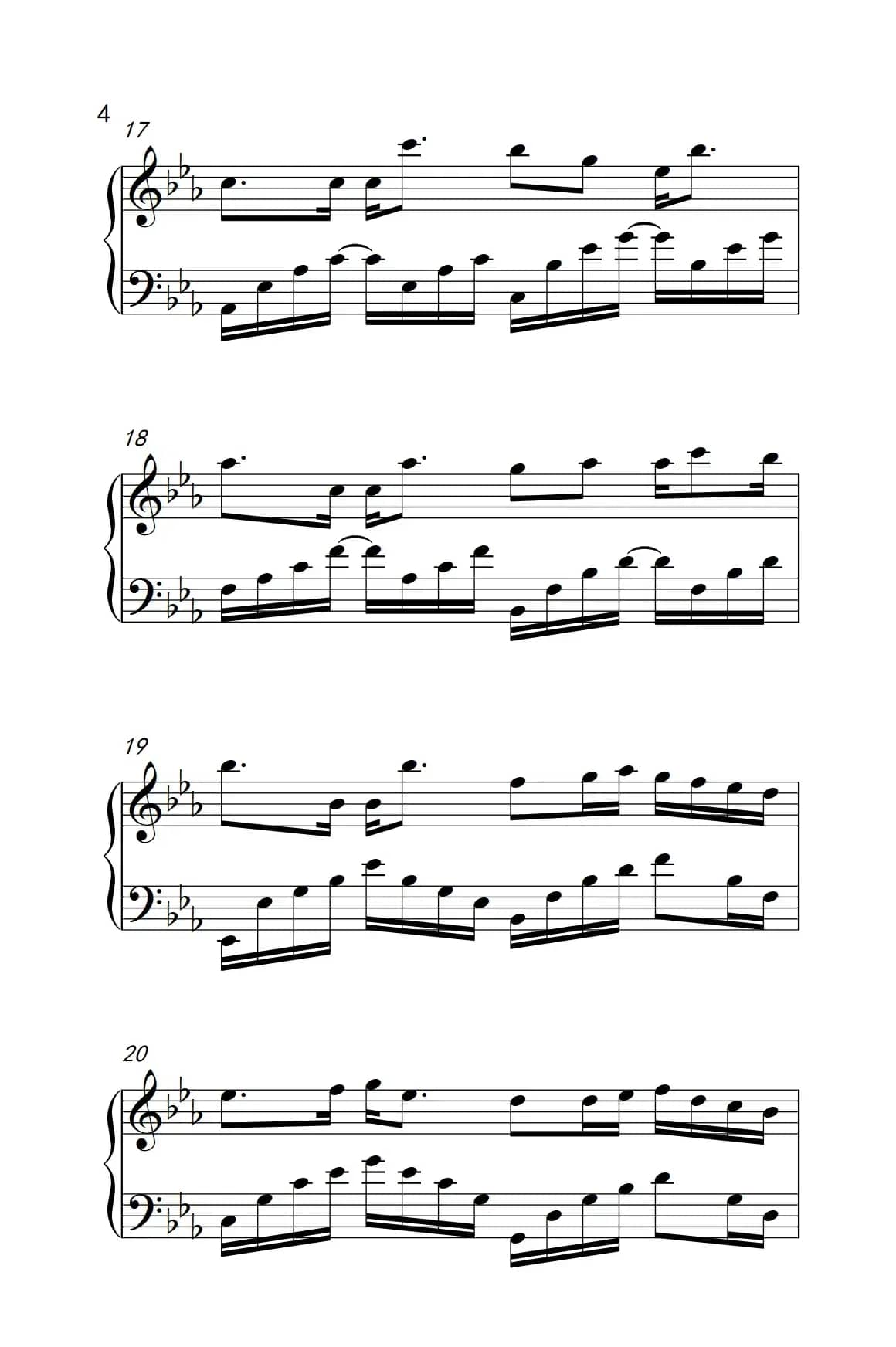 被风吹过的夏天（《弹吧音教》制谱版）